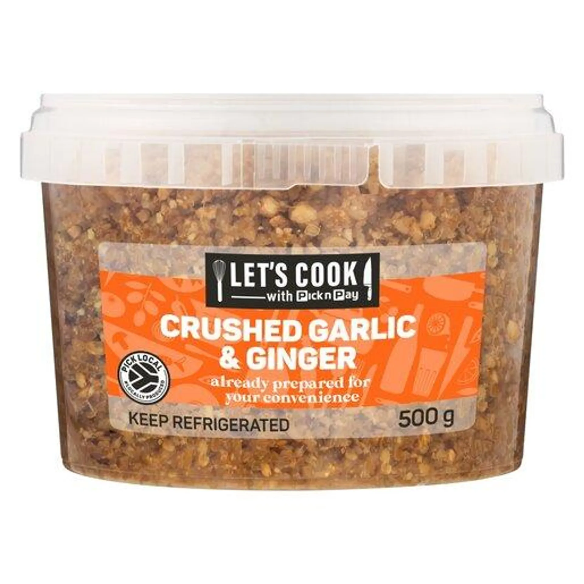 PnP Let's Cook Crushed Garlic & Ginger 500g