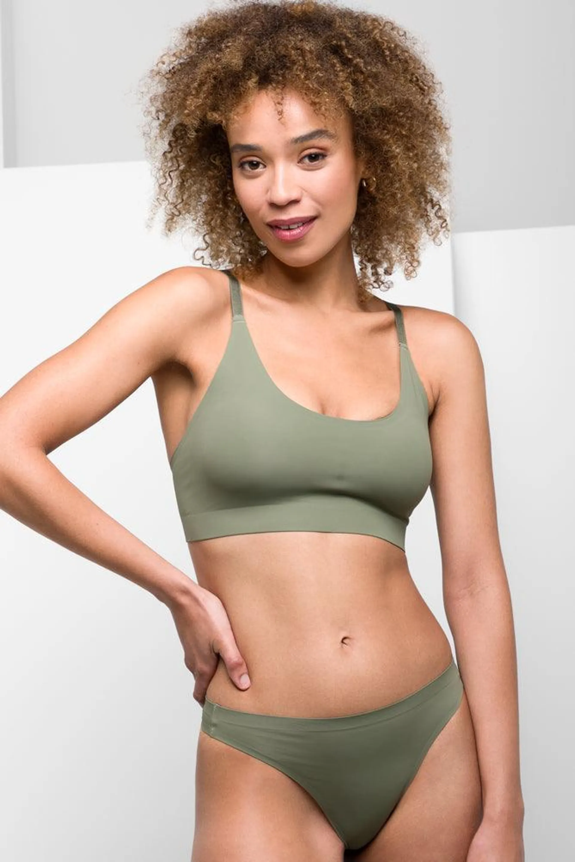 Bonded Bralette Green