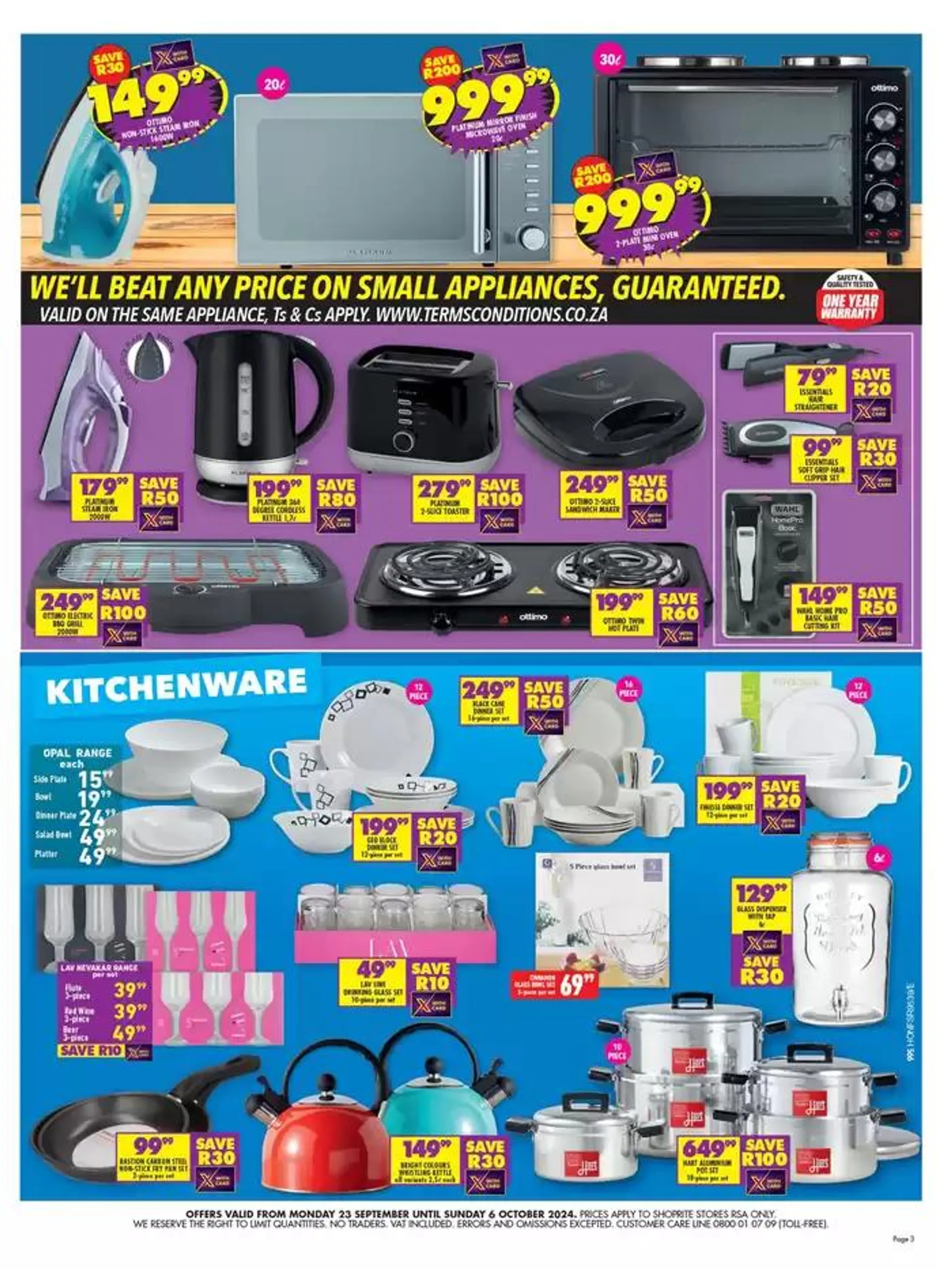 Shoprite Spring Favourites  from 24 September to 6 October 2024 - Catalogue Page 3