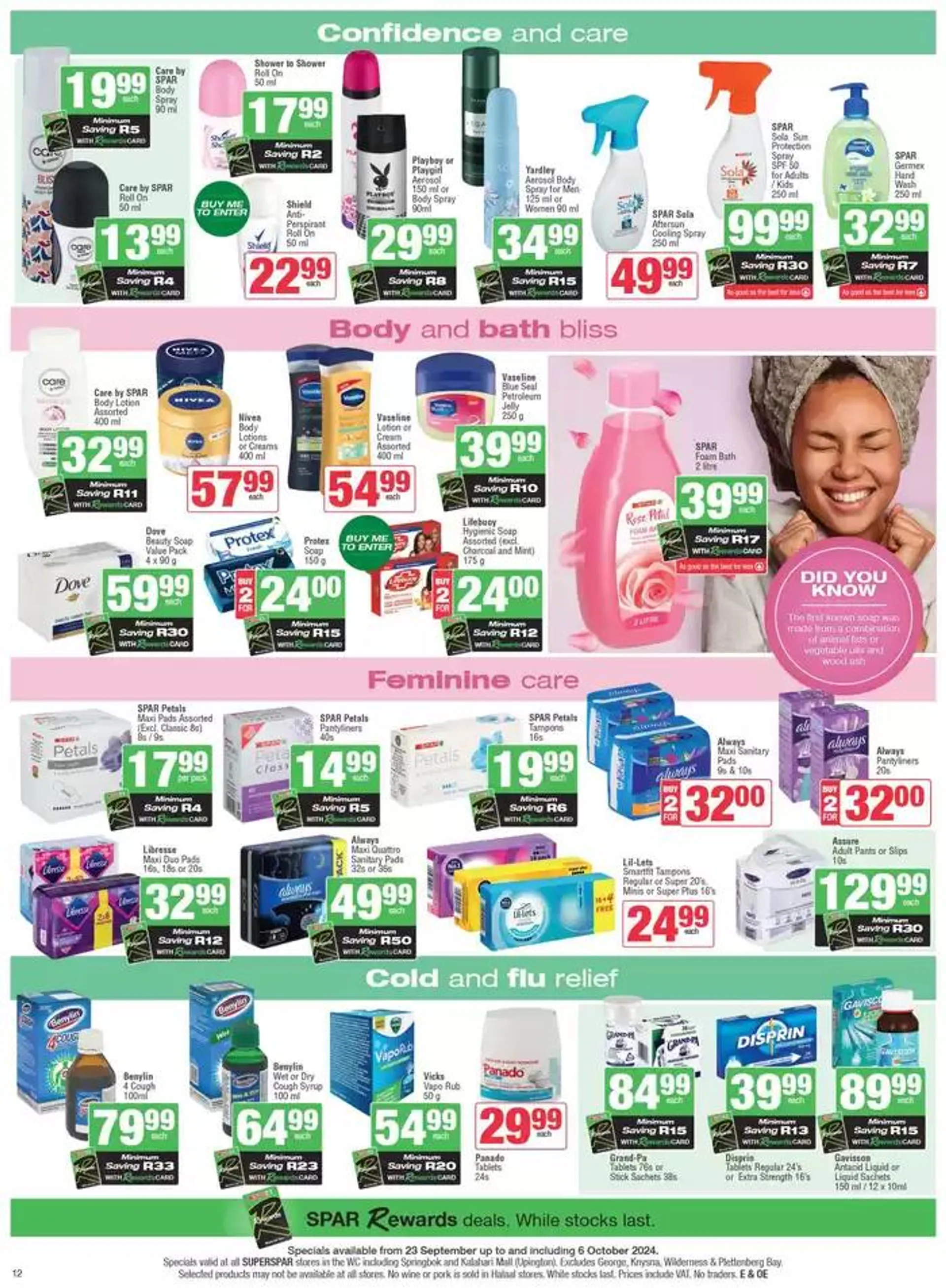 Specials SuperSpar from 24 September to 6 October 2024 - Catalogue Page 12