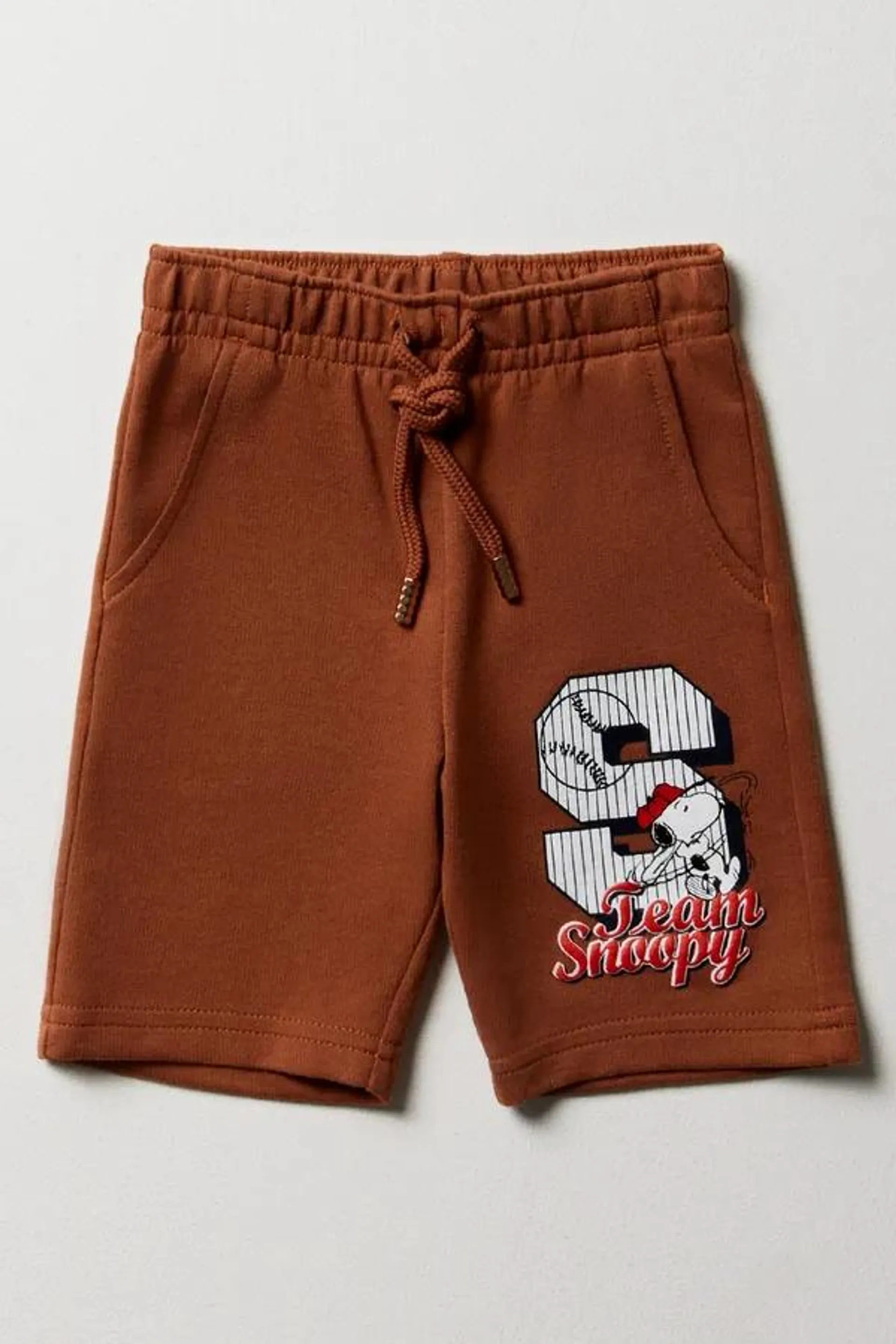 Snoopy shorts brown