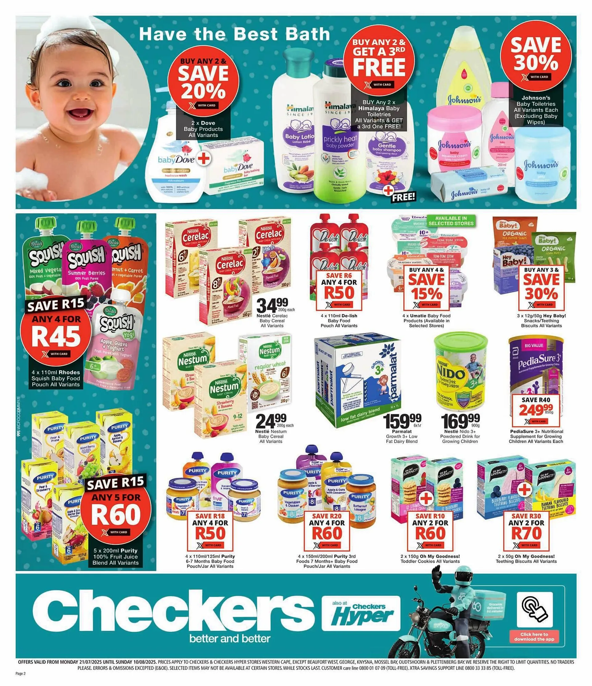 Checkers catalogue from 21 July to 10 August 2025 - Catalogue Page 1