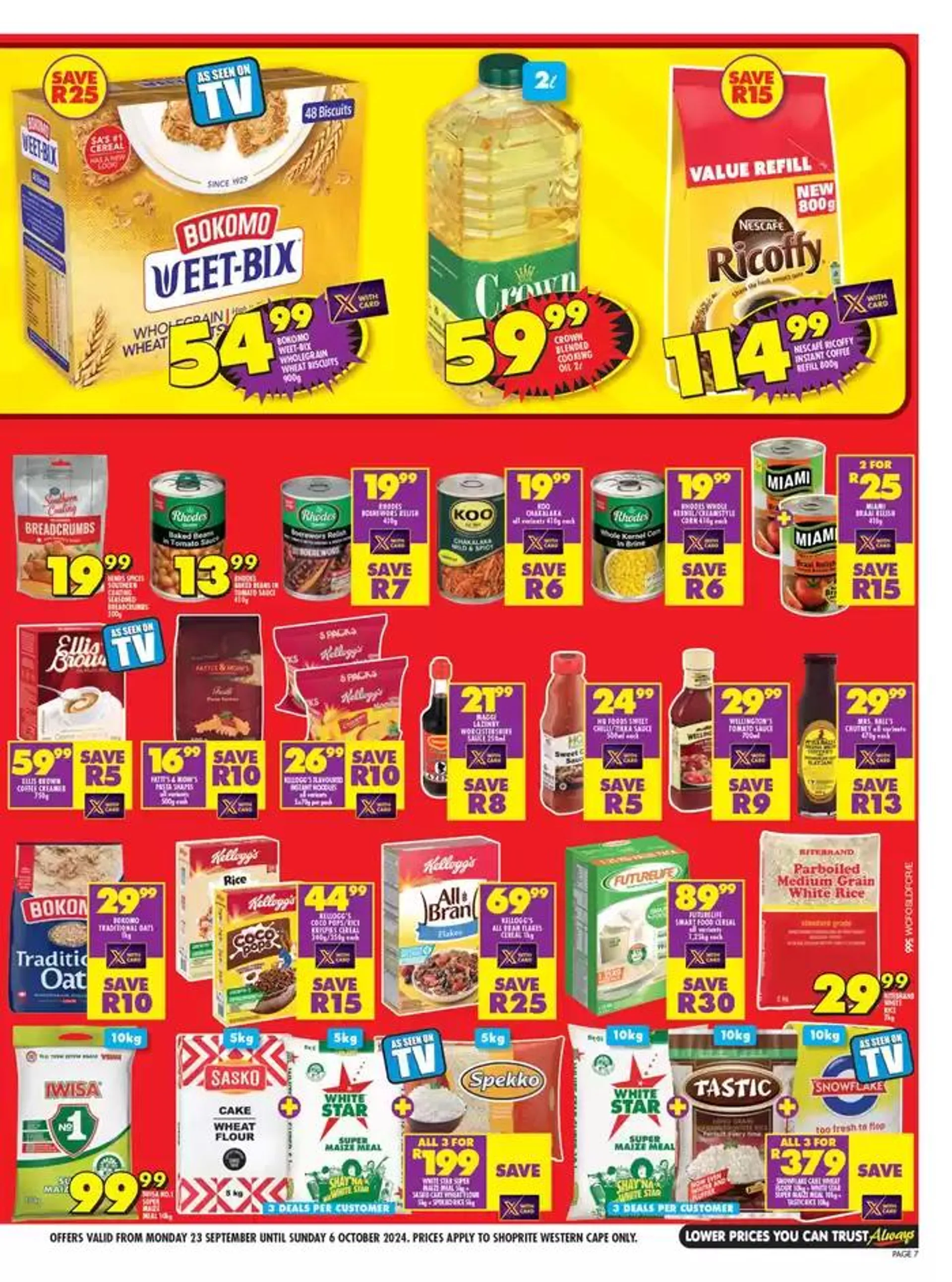 Shoprite Promise Western Cape  from 24 September to 6 October 2024 - Catalogue Page 7