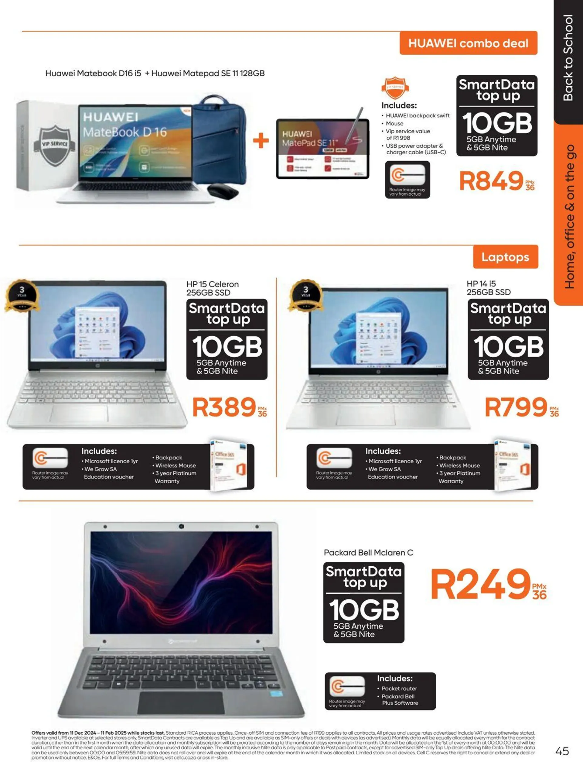 Cell C Current catalogue from 4 December to 18 December 2024 - Catalogue Page 45