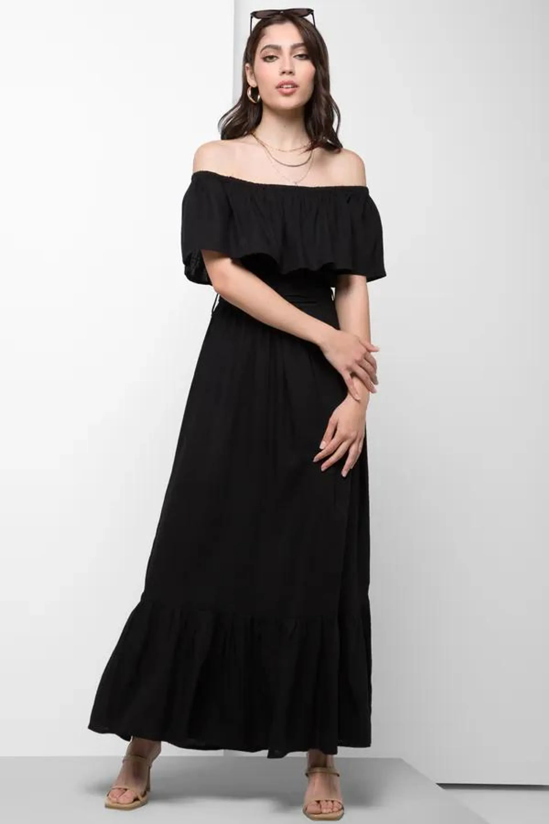 Bardot dress black