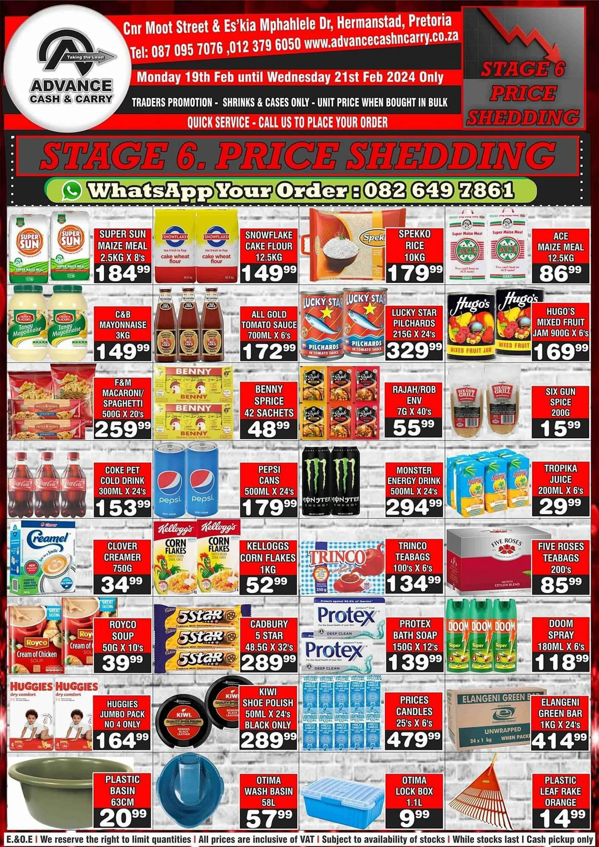 Advance Cash n Carry catalogue | Valid until 21 Feb