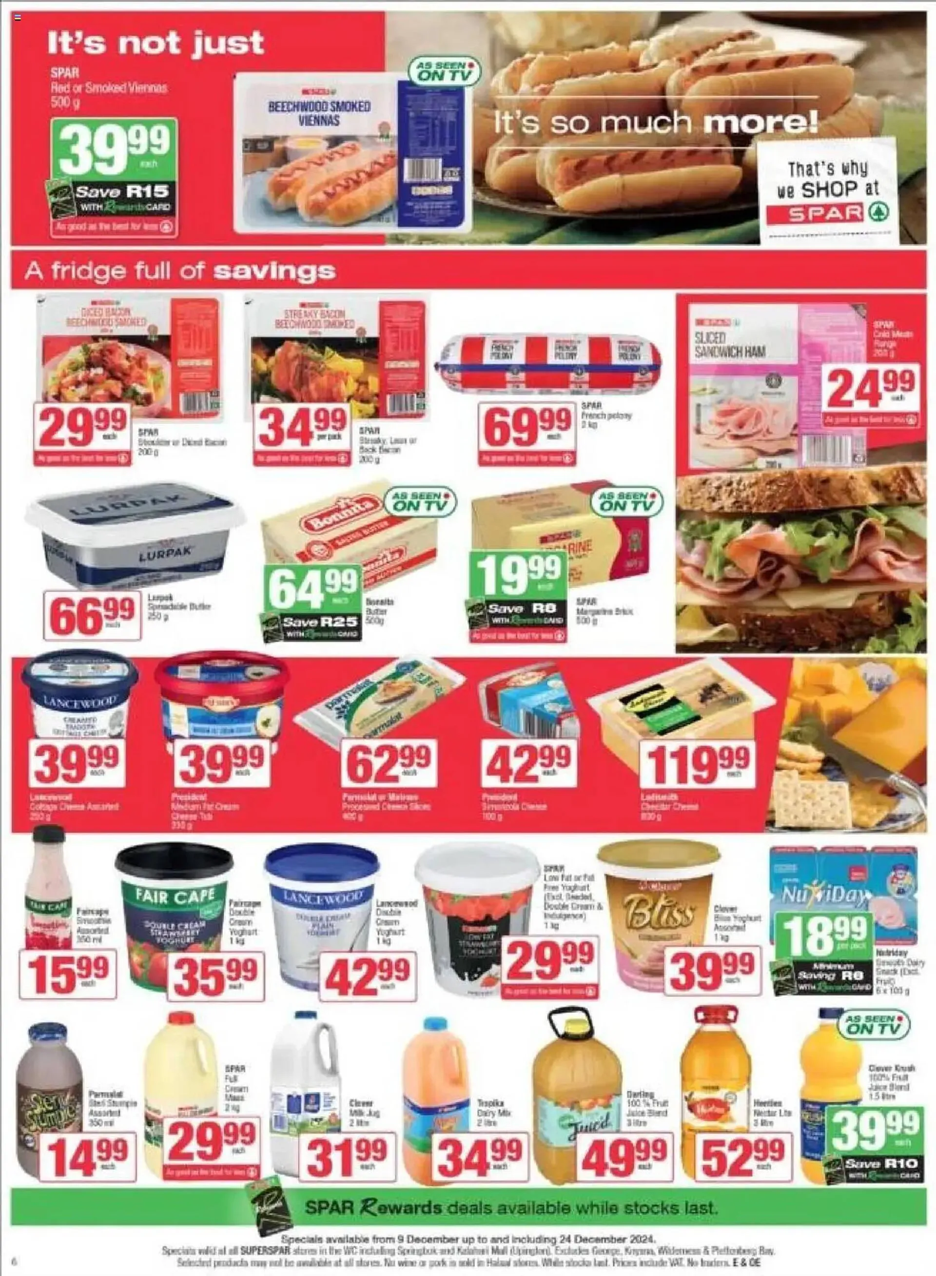 Spar catalogue from 9 December to 24 December 2024 - Catalogue Page 6