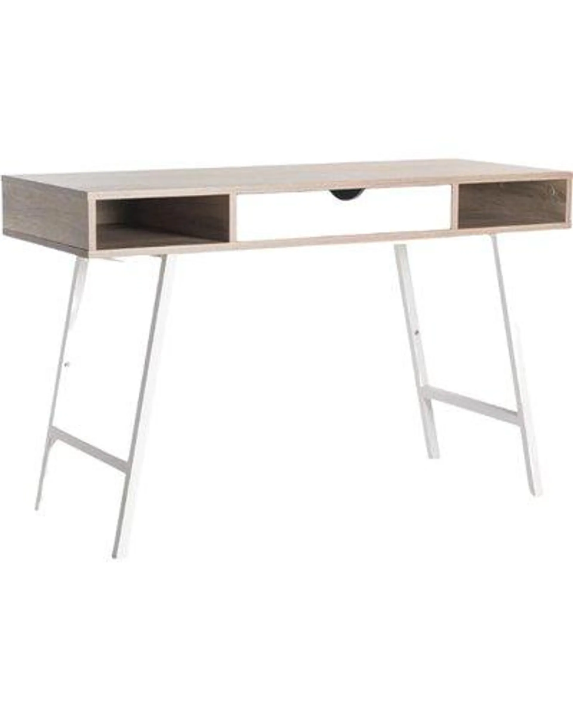 Luca 120cm Desk (Oak/White)