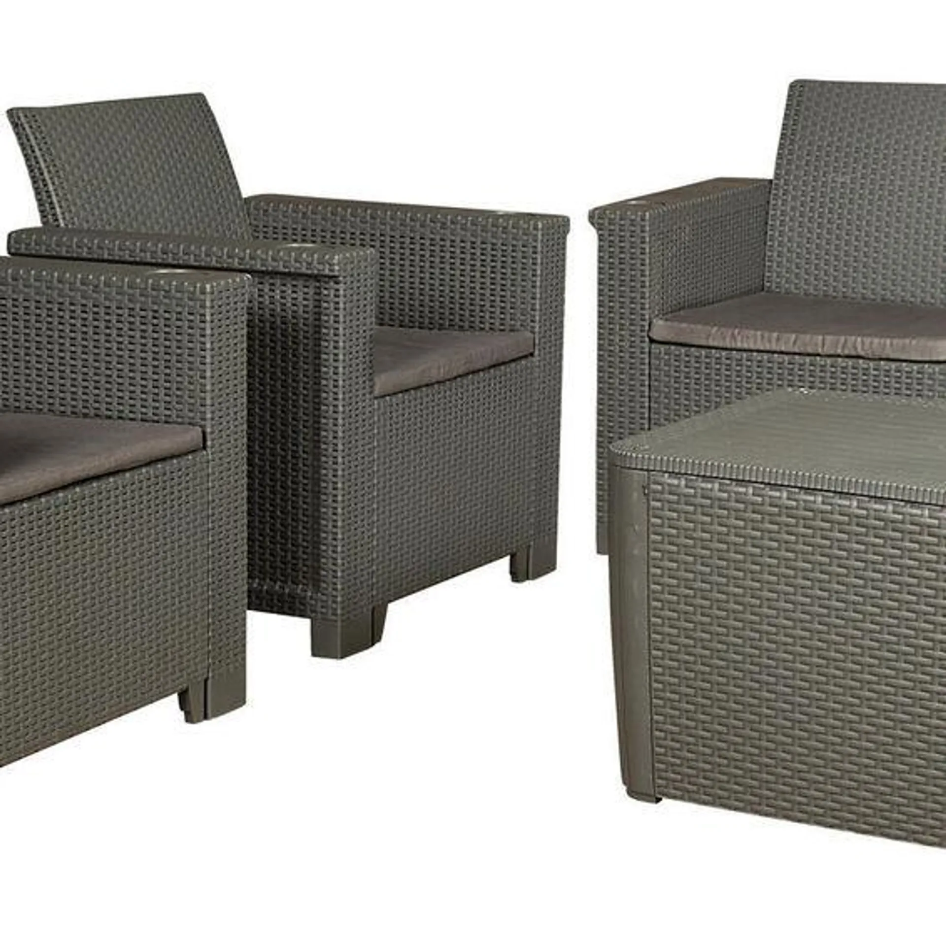 Jabulani 4 Piece Patio Set Graphite