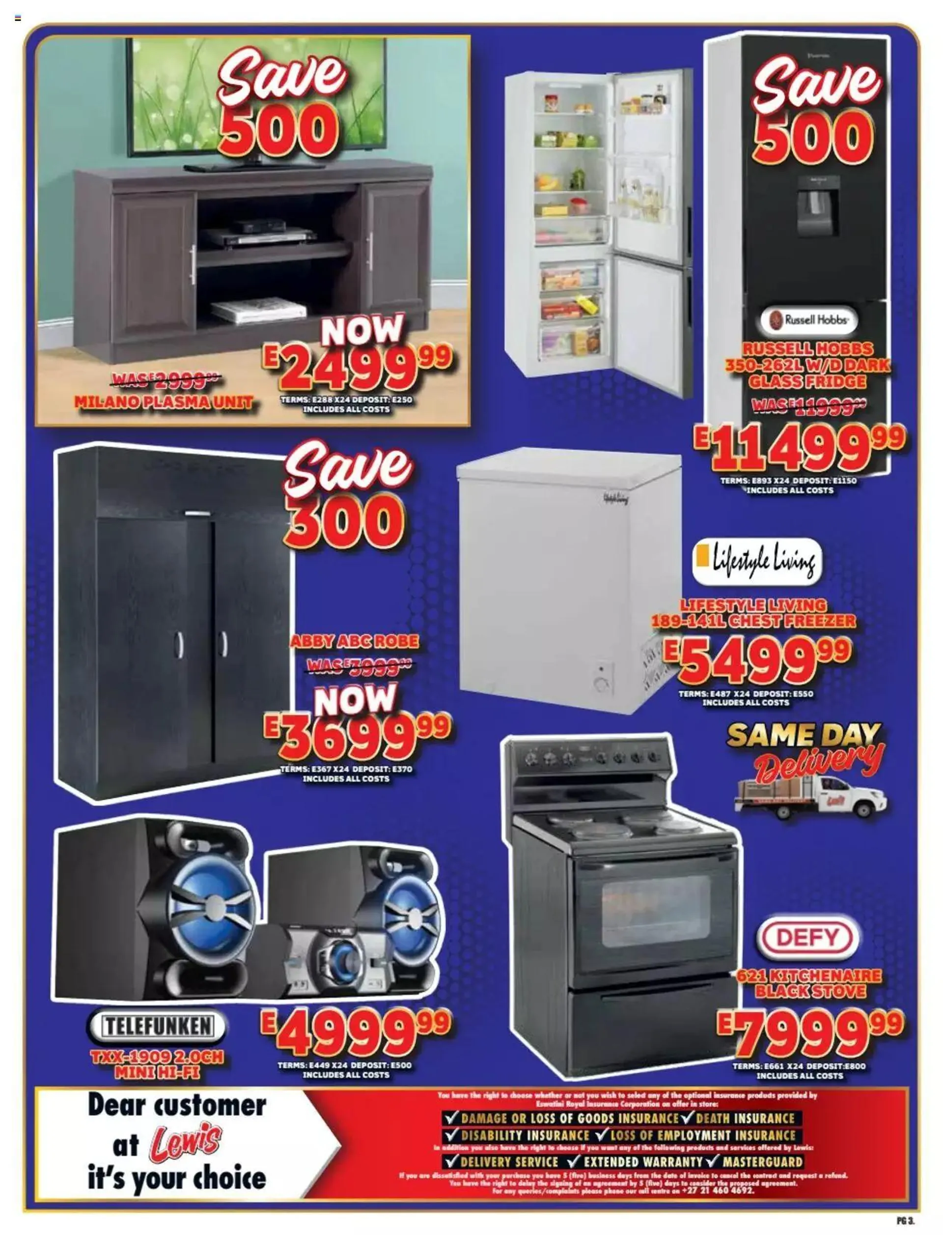 Lewis Stores - Eswatini Specials from 15 April to 18 May 2024 - Catalogue Page 1