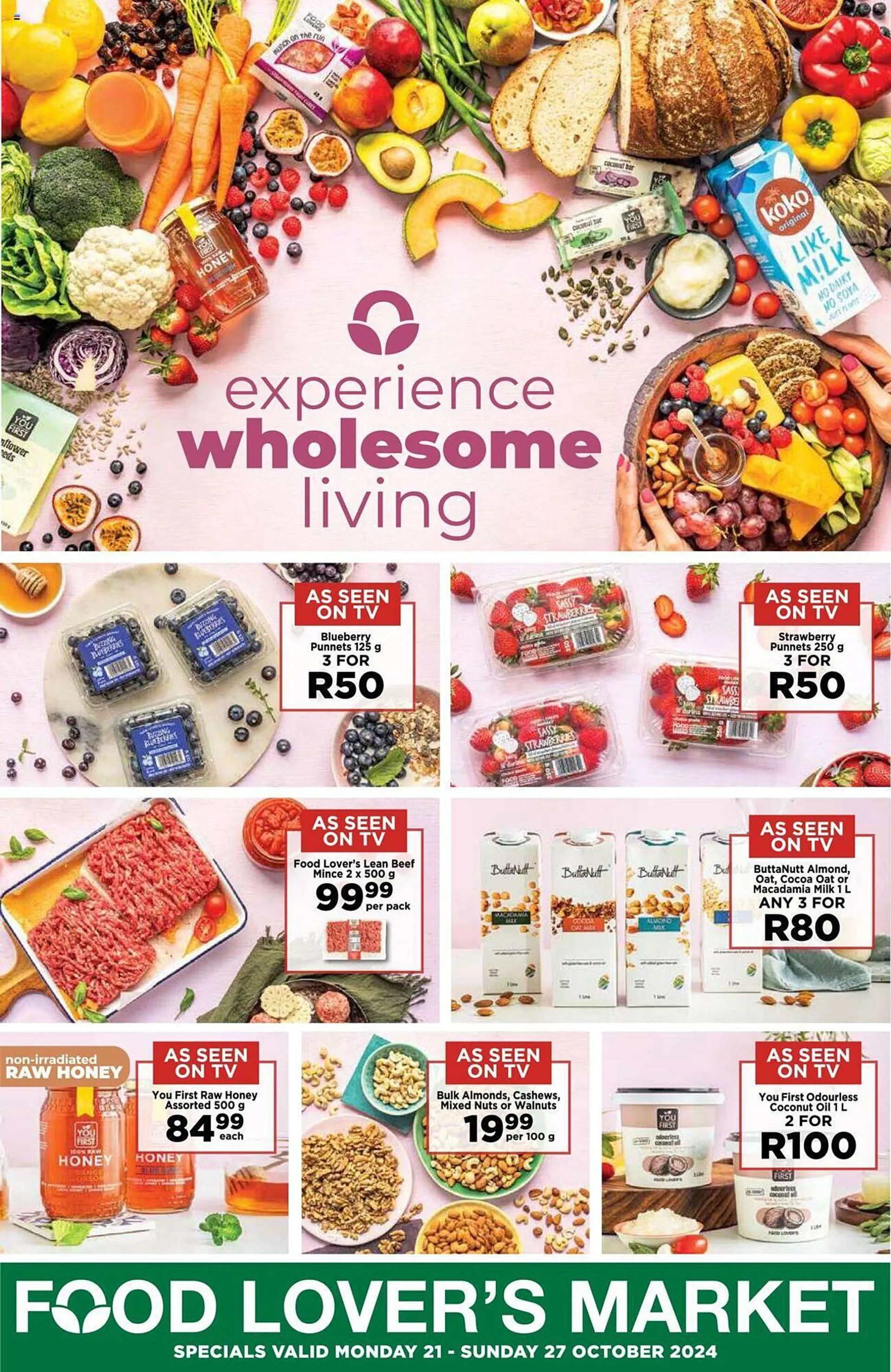 Food Lover's Market catalogue from 21 October to 27 October 2024 - Catalogue Page 1