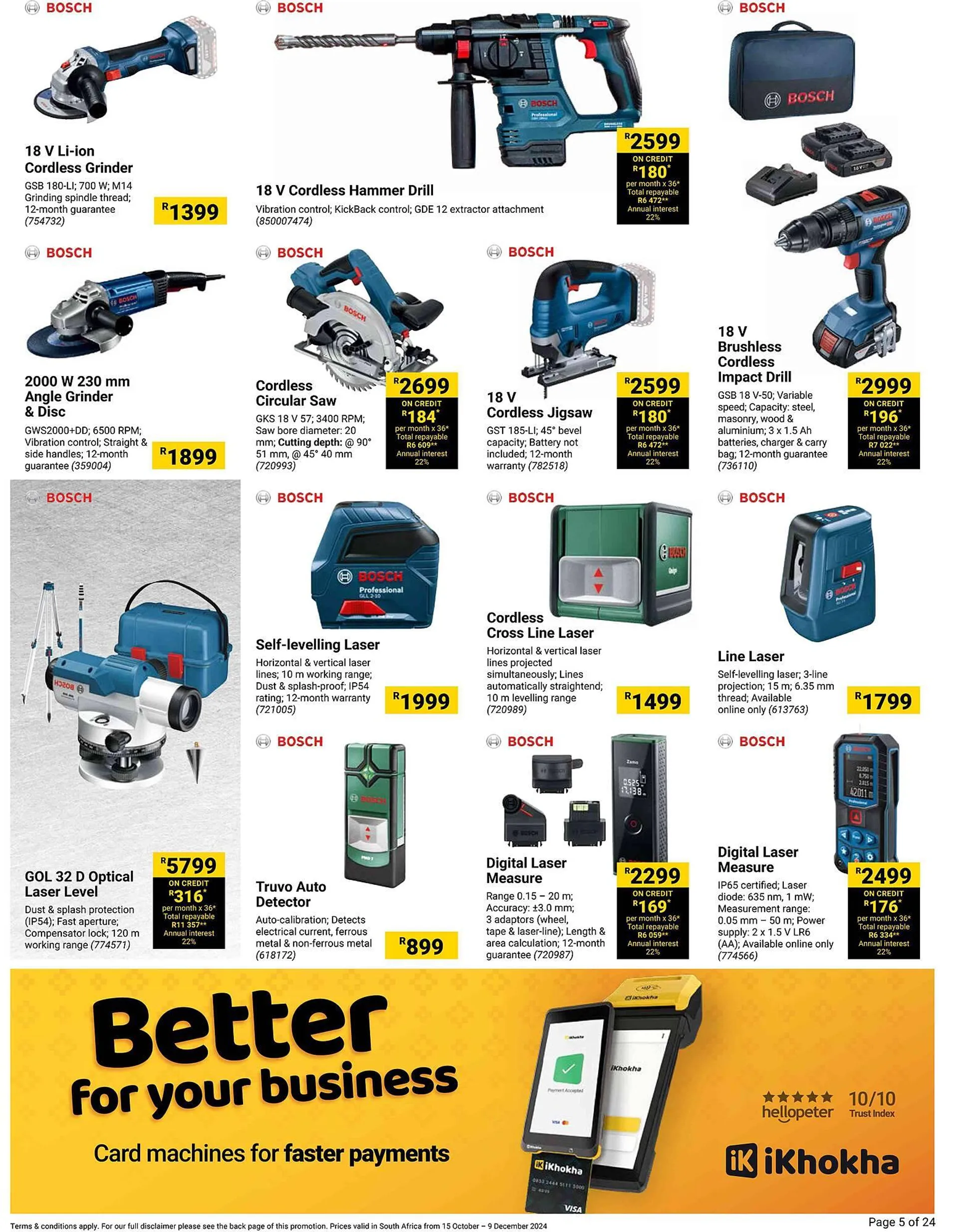 Builders Warehouse catalogue from 15 October to 9 December 2024 - Catalogue Page 5