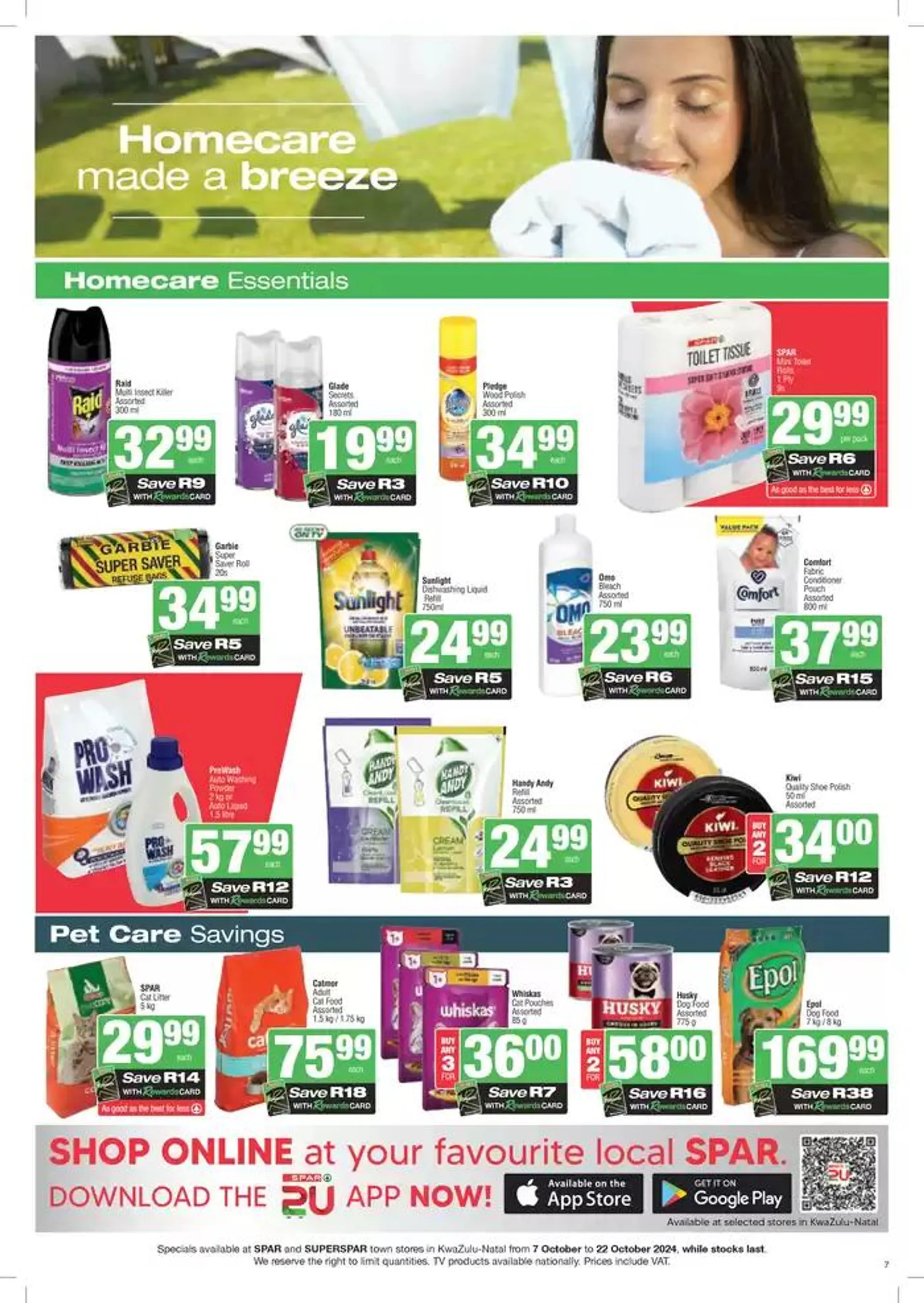 Specials Spar from 7 October to 22 October 2024 - Catalogue Page 7