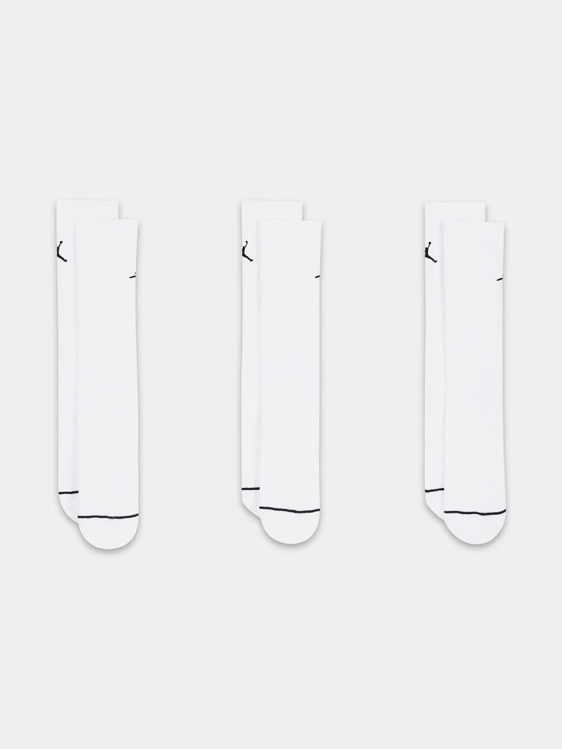 Jordan Unisex 3 Pack Everyday Cushion Poly Crew White Socks