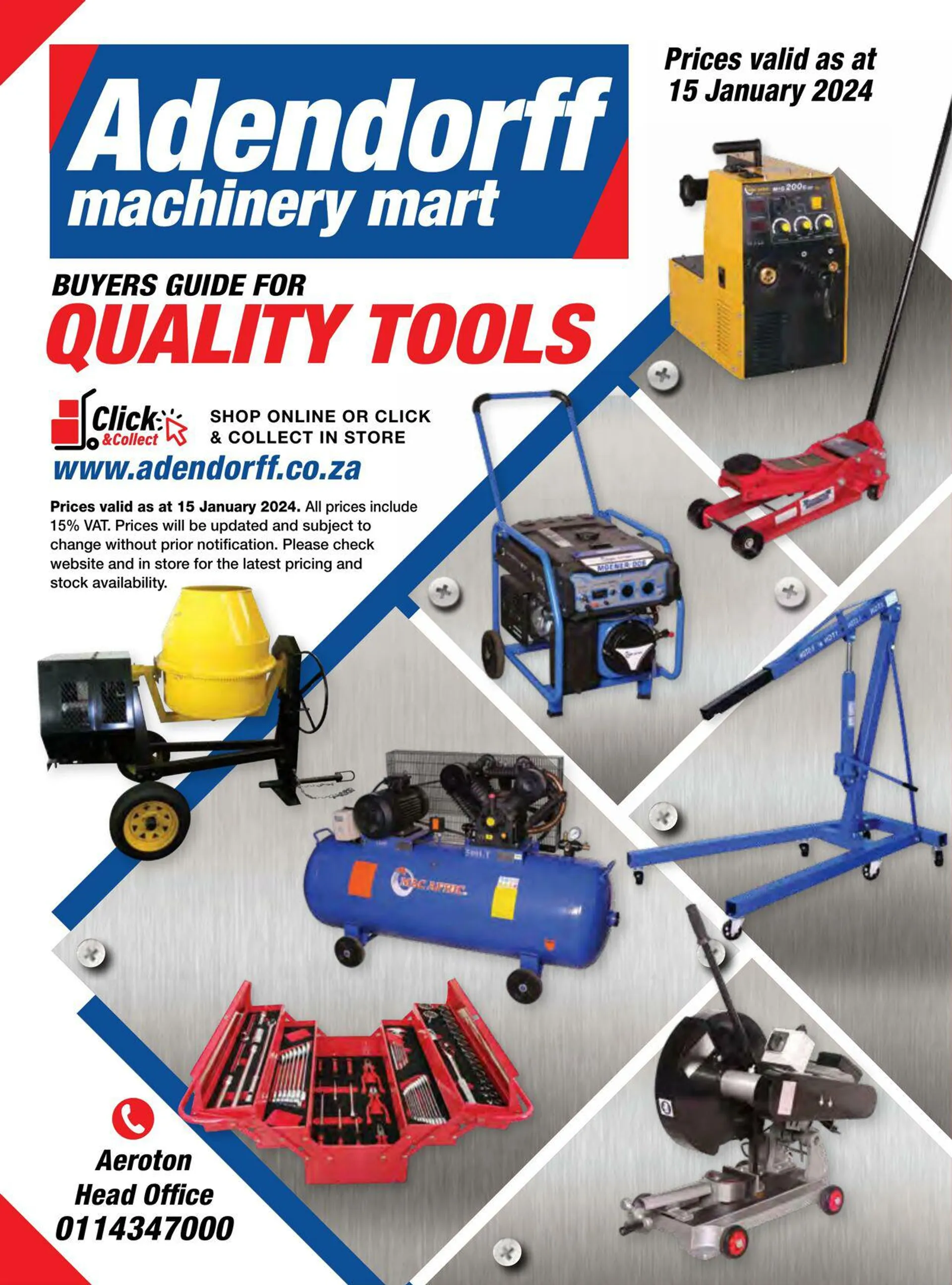 Adendorff Machinery Mart Current catalogue - 15 January 31 January 2024 - Page 1