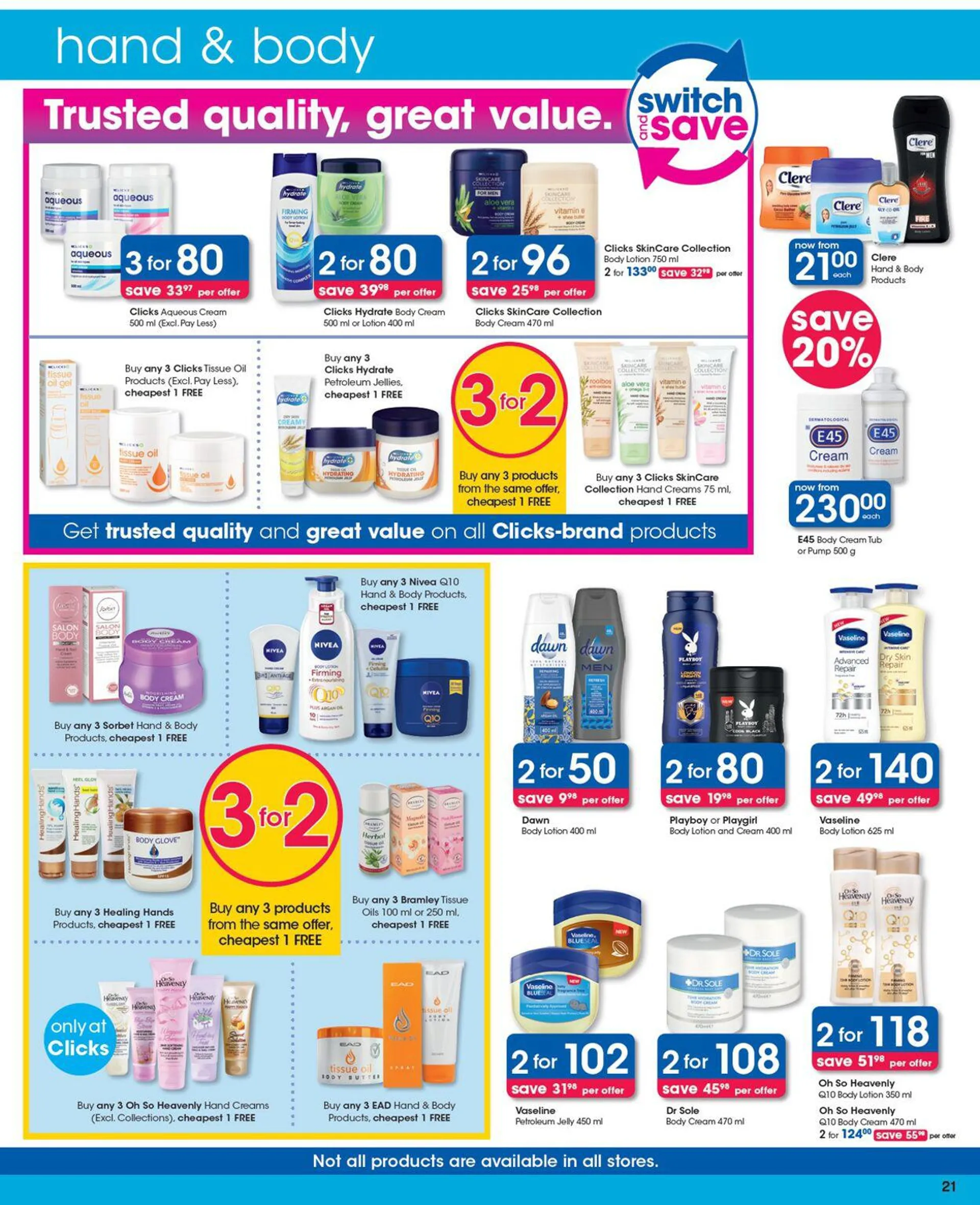 Clicks Current catalogue from 11 April to 25 April 2024 - Catalogue Page 21