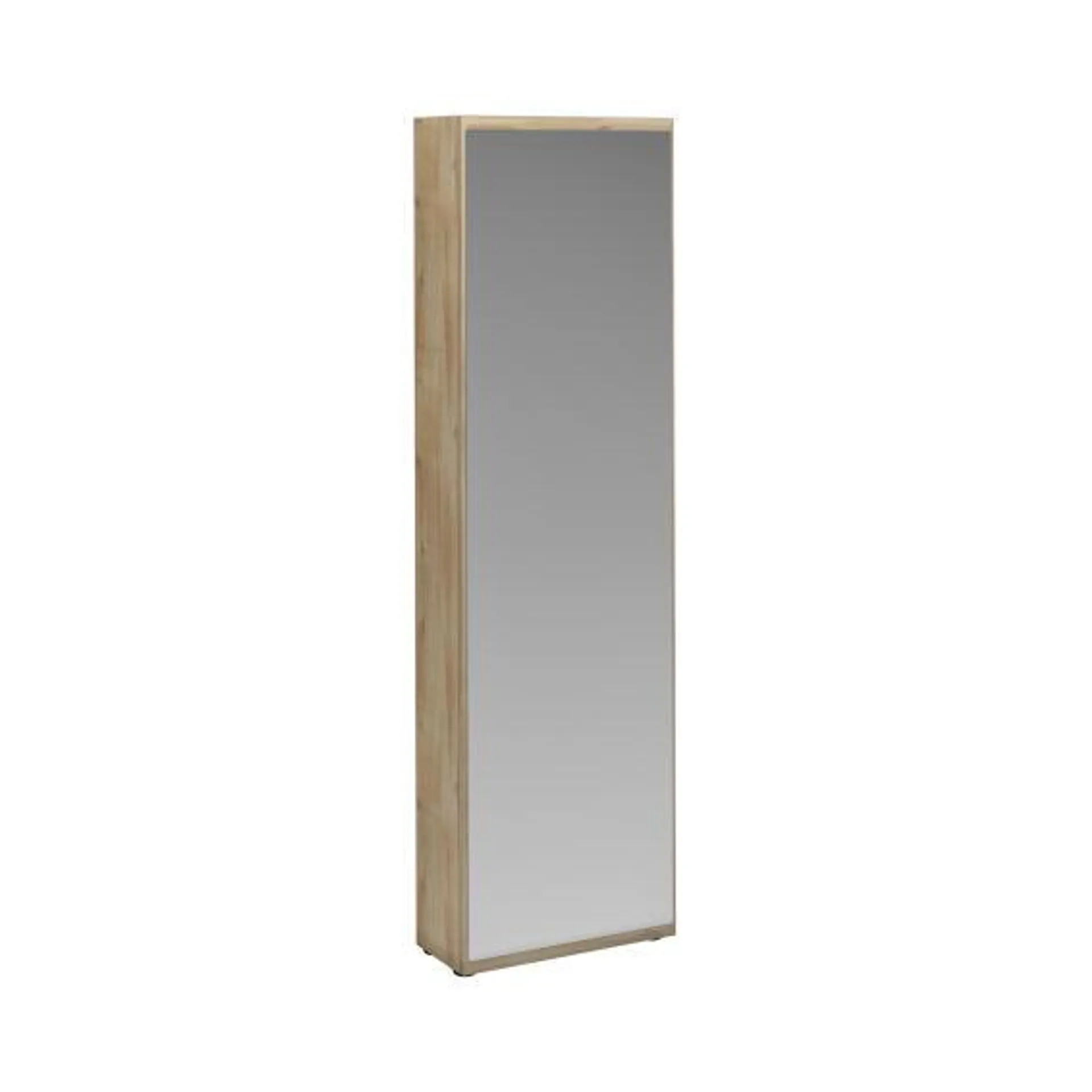 Shoe Storage Cabinet With Mirror W50xD20xh172cm