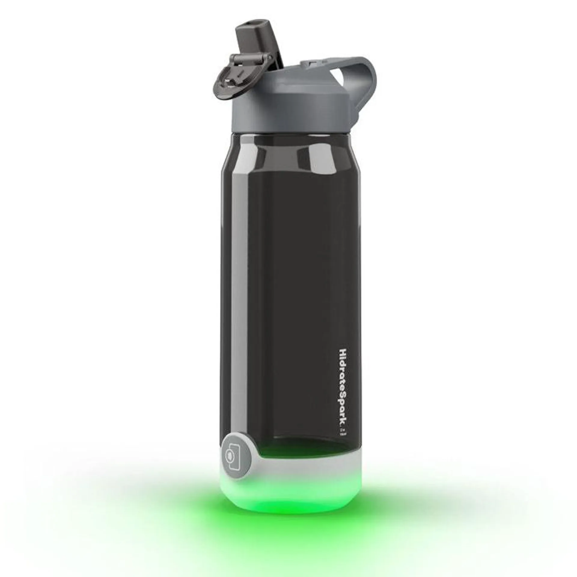 HidrateSpark TAP 946ml Tritan Plastic Smart Water Bottle with Straw Lid - Black