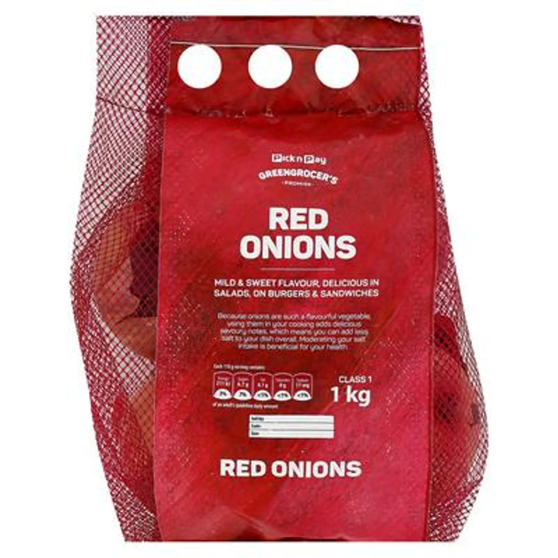 PnP Onions Red 1kg