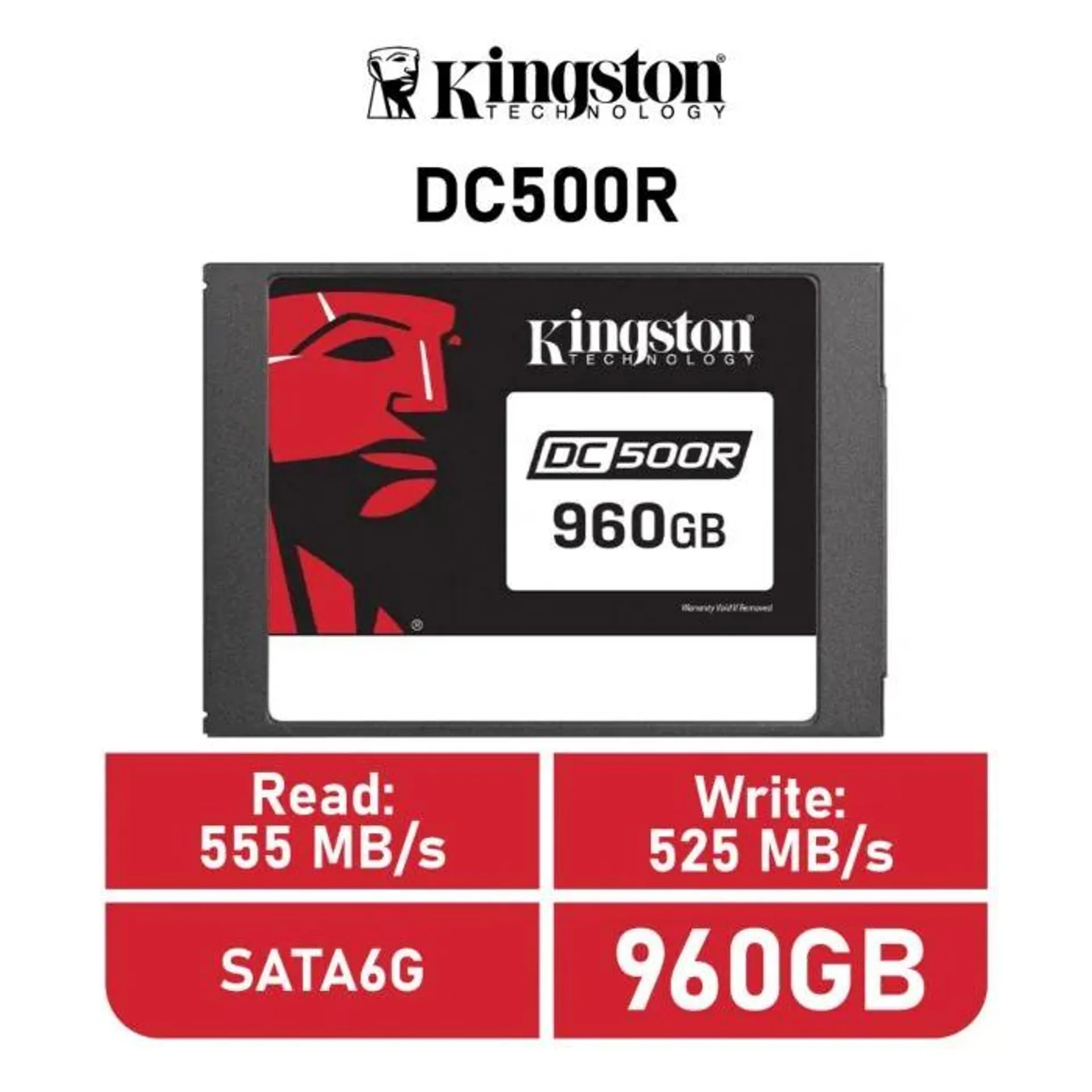 Kingston DC500R 960GB SATA6G SEDC500R/960G 2.5" Solid State Drive