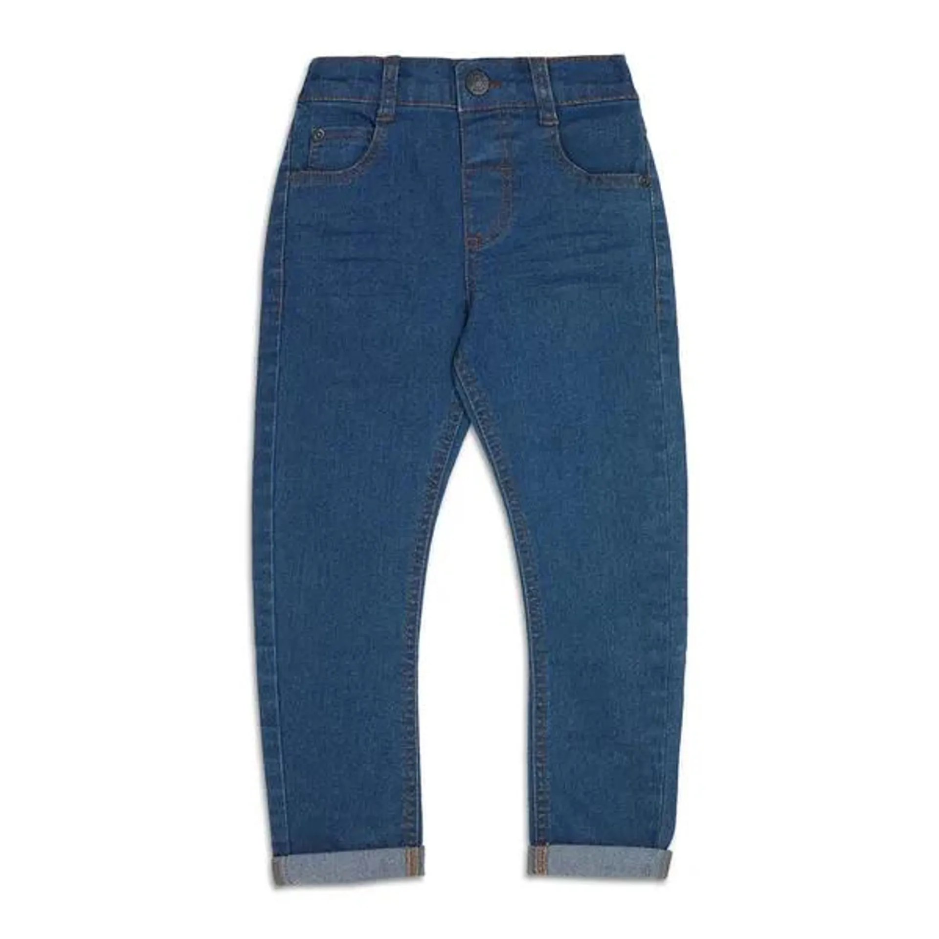 Bowleg denim jeans blue