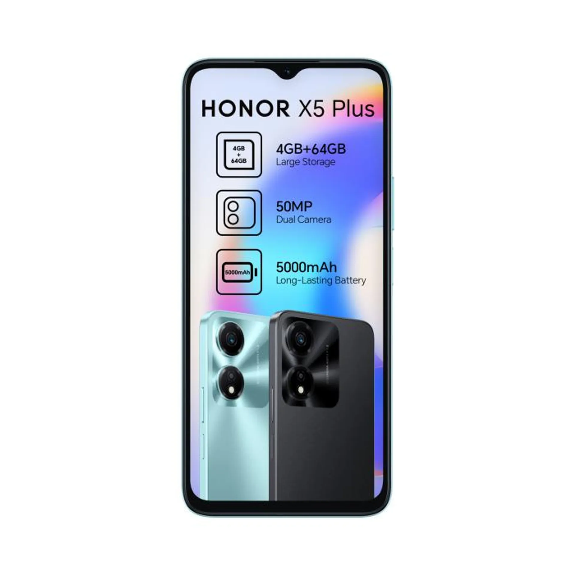 Honor X5 Plus 64GB Dual SIM Cyan