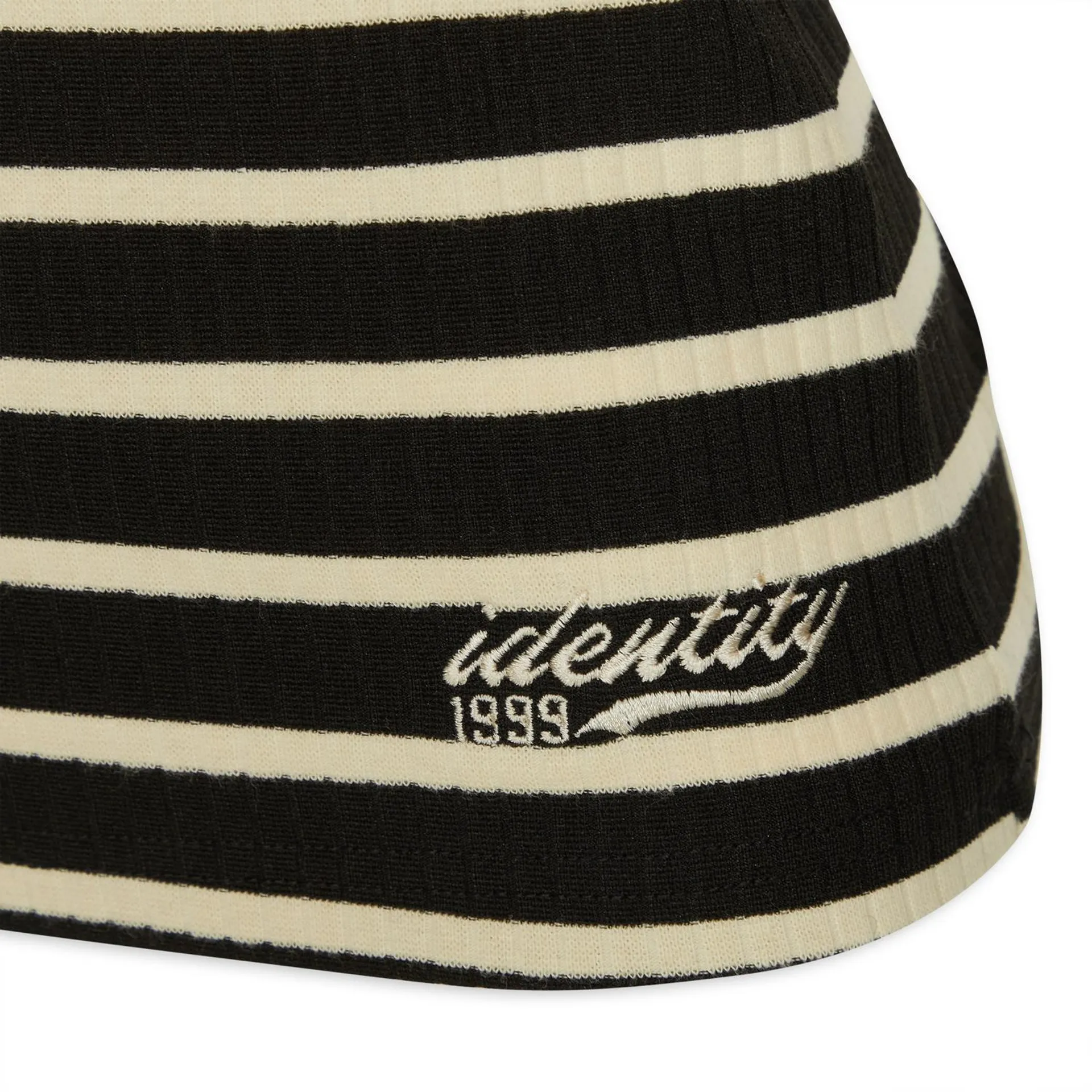 Black Striped Fitted T-shirt