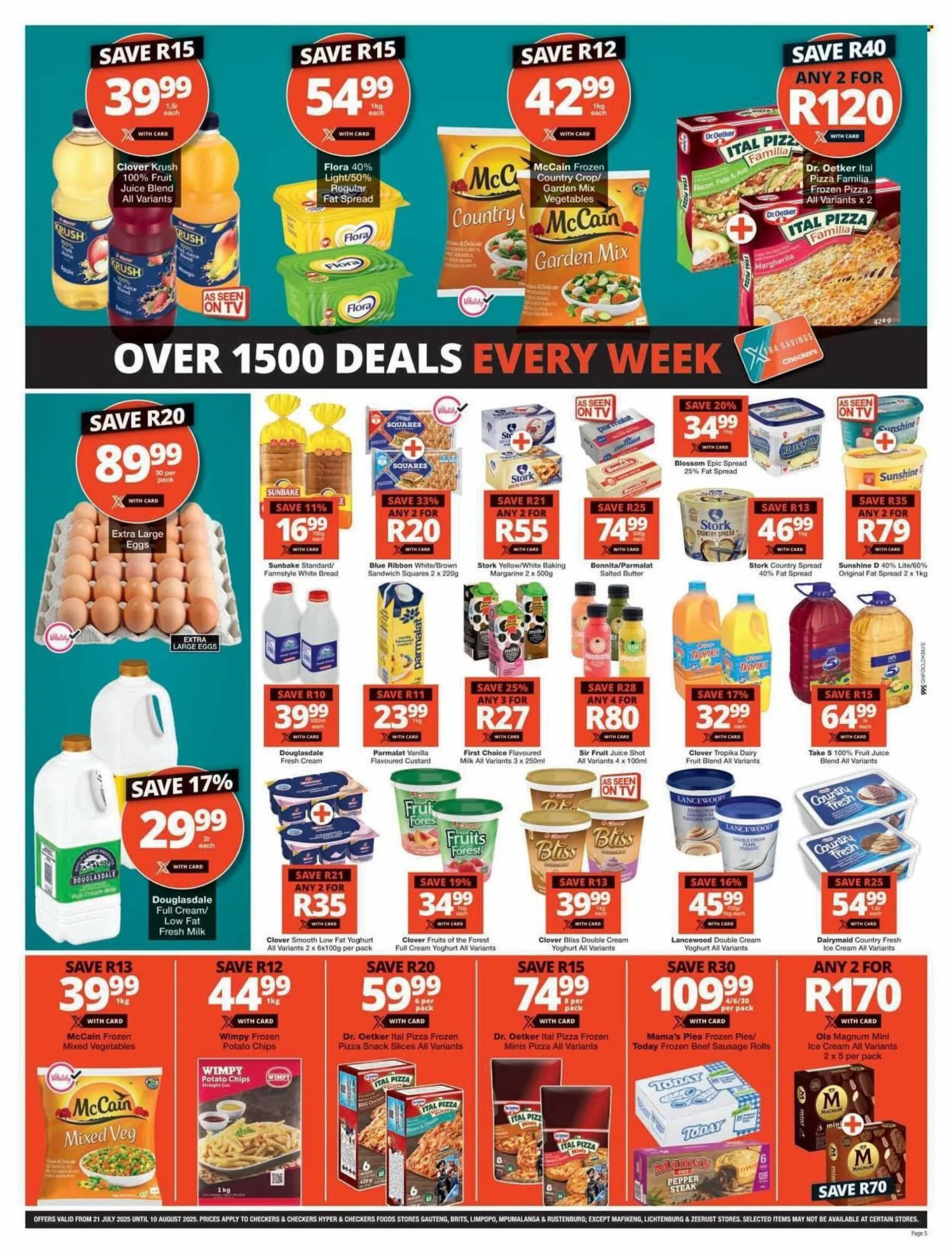 Checkers catalogue from 21 July to 10 August 2025 - Catalogue Page 1