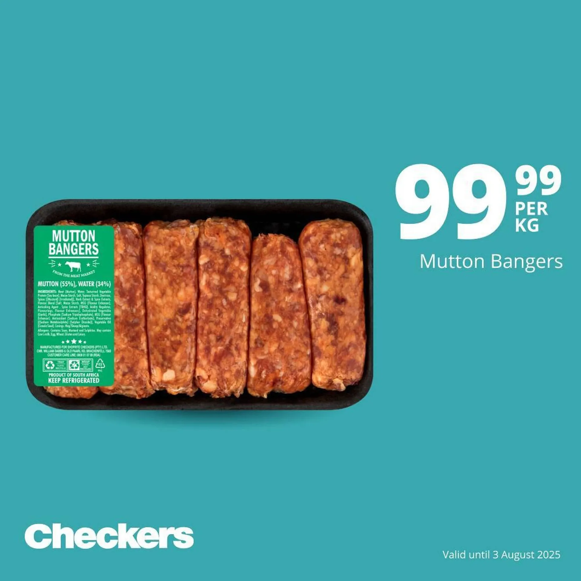 Checkers catalogue from 24 July to 3 August 2025 - Catalogue Page 1