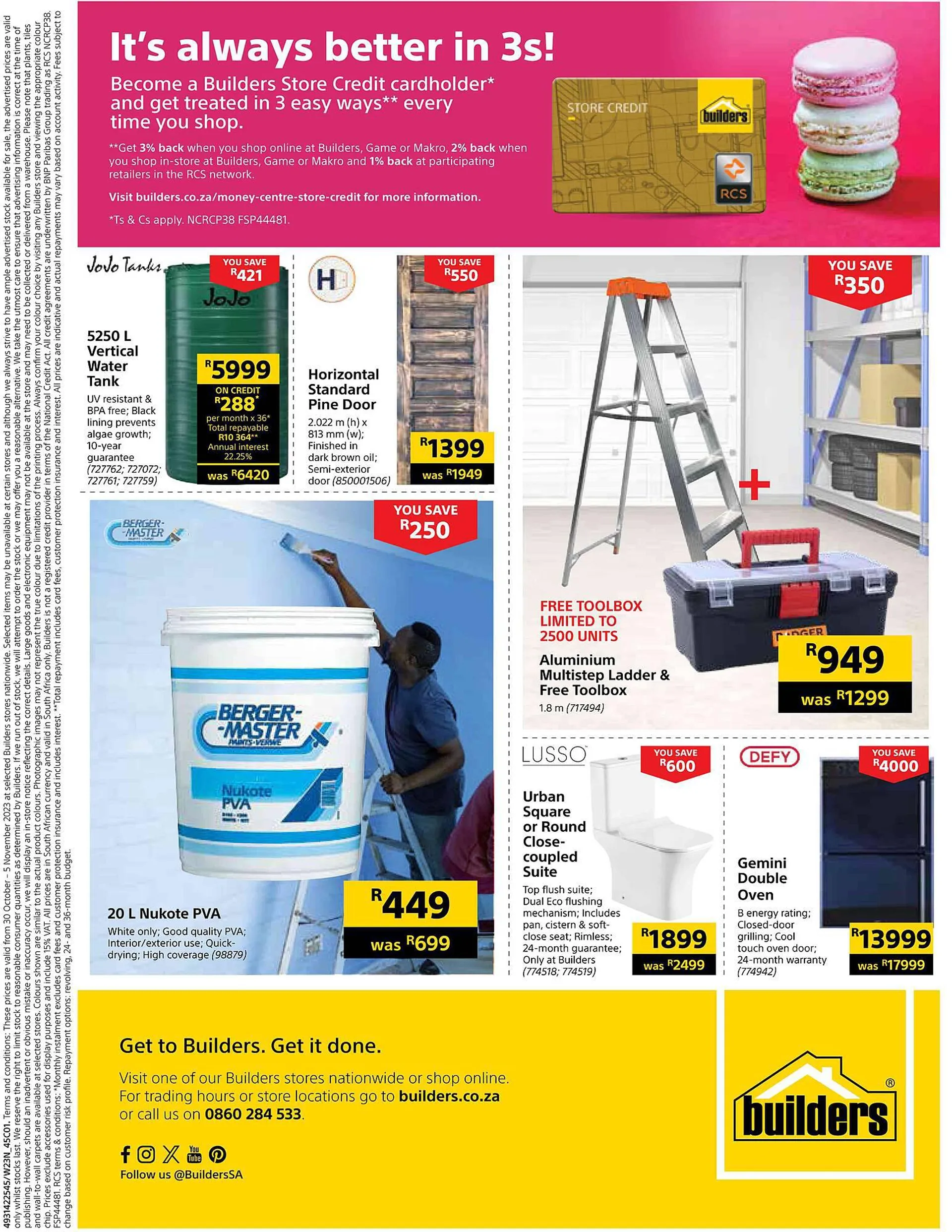 Builders Warehouse catalogue from 30 October to 5 November 2023 - Catalogue Page 2