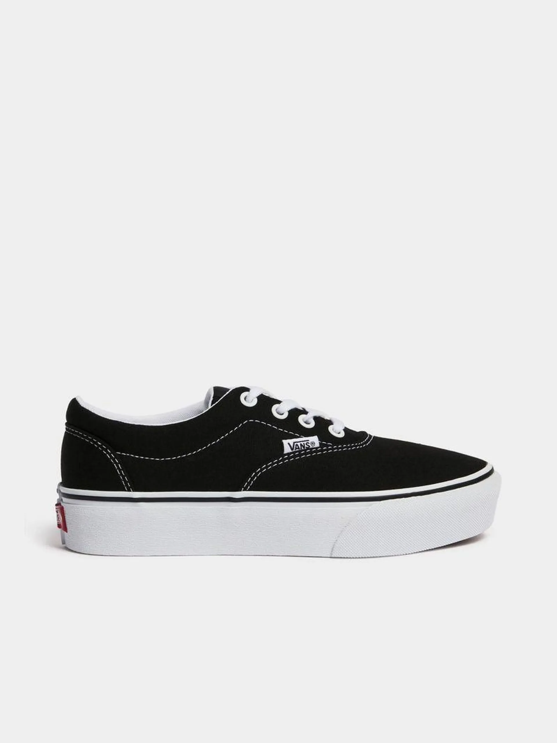 Womens Vans Doheny Black/White Platform Sneakers