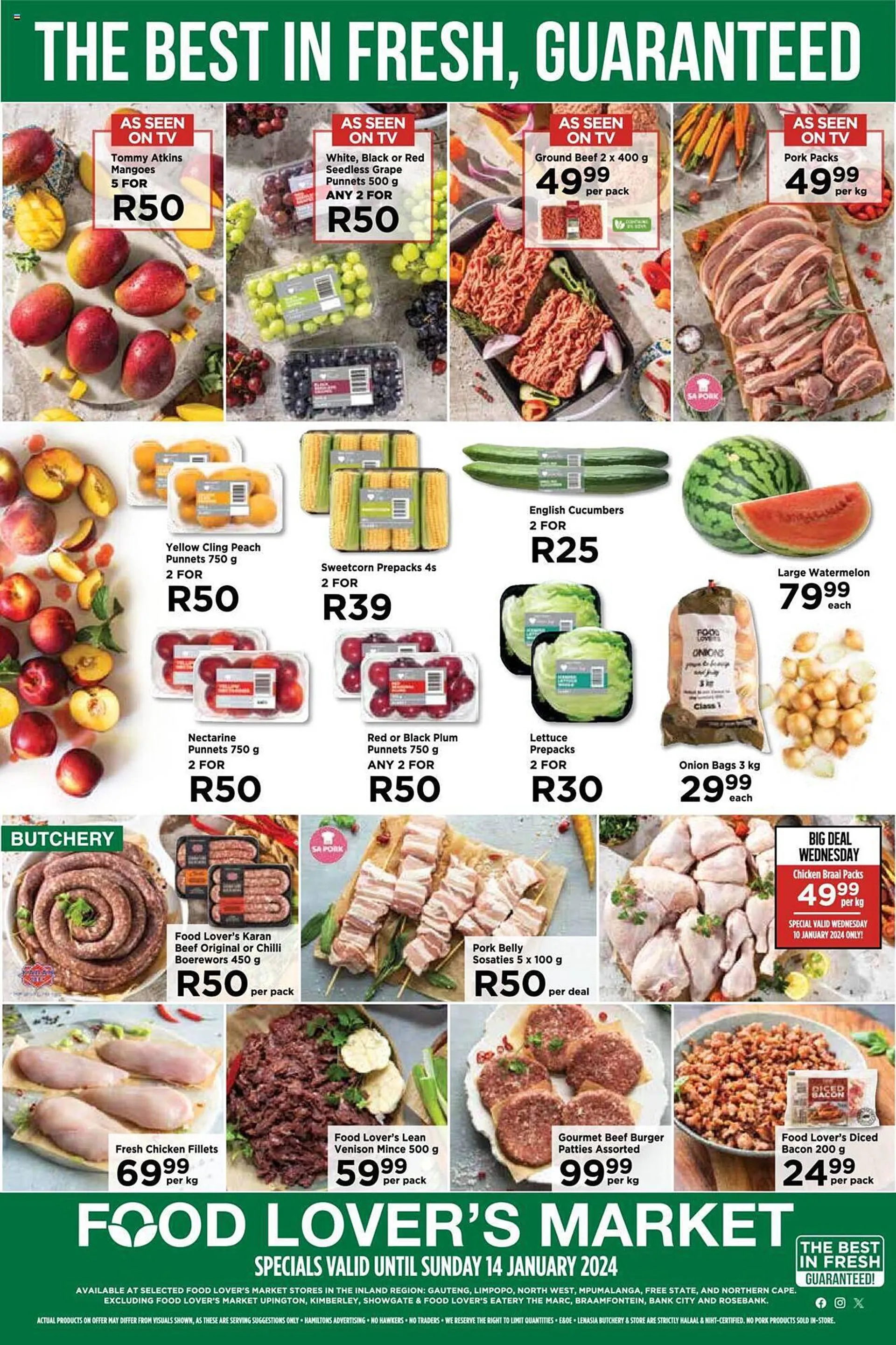 Food Lover's Market catalogue from 8 January to 14 January 2024 - Catalogue Page 1