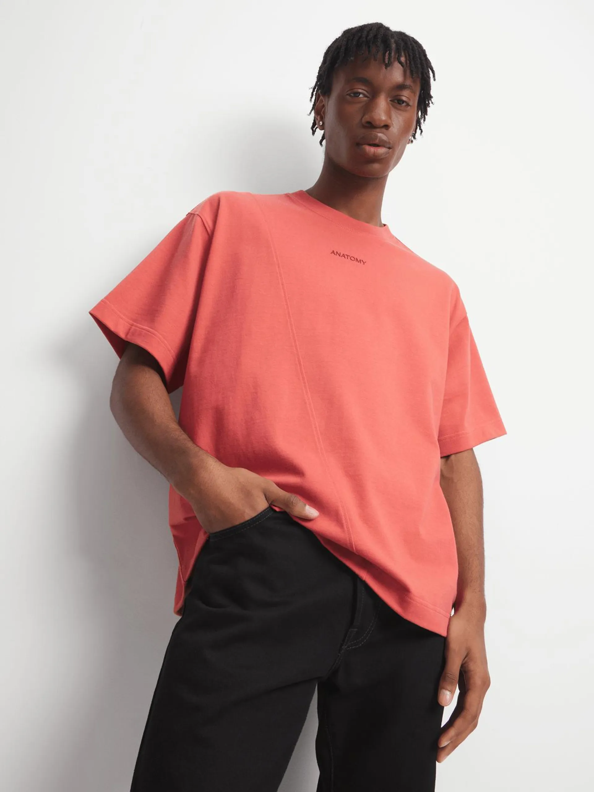 Anatomy Men's Cutline Coral Heavy Weight T-Shirt