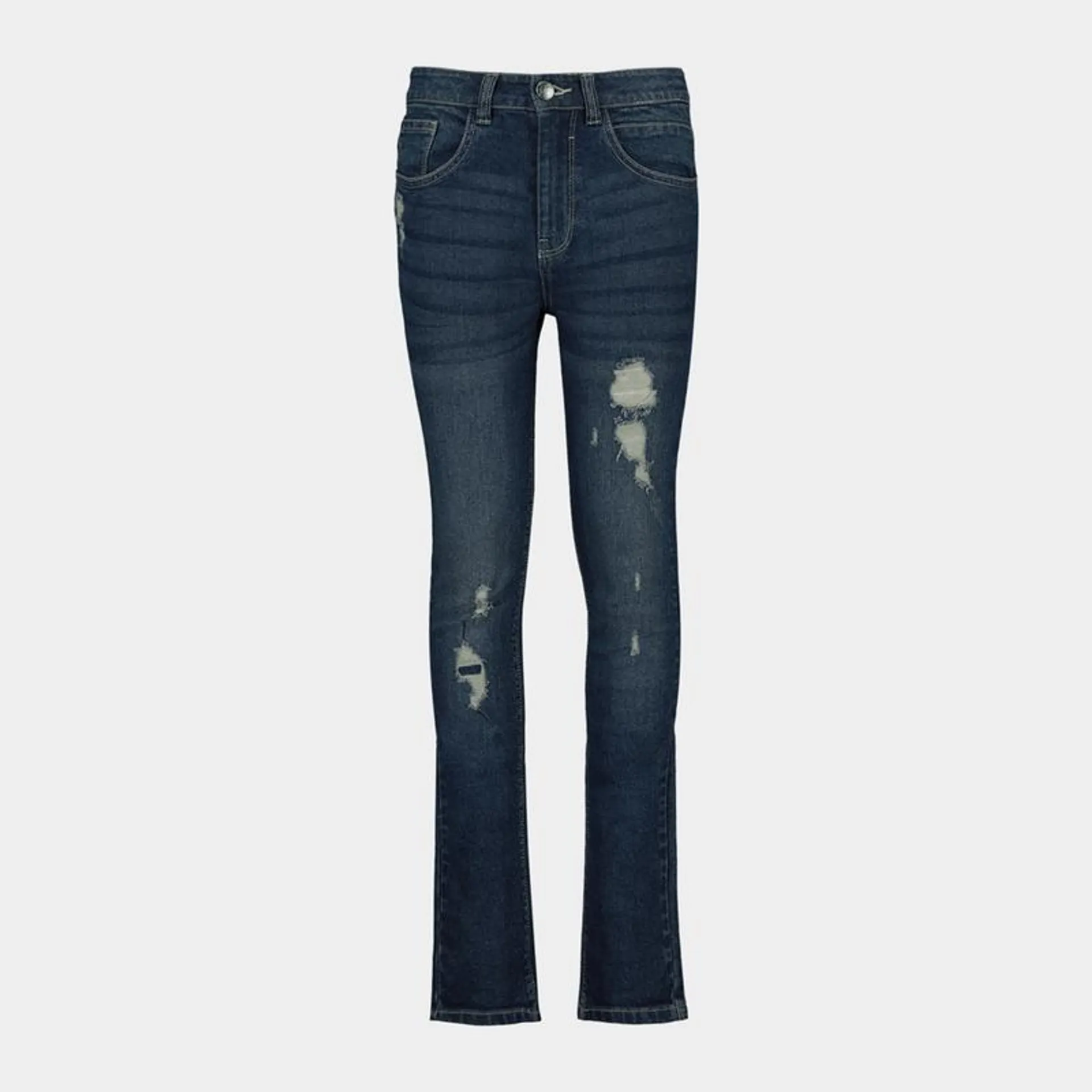 Younger Boy's Dark Wash Rip & Repair Jeans