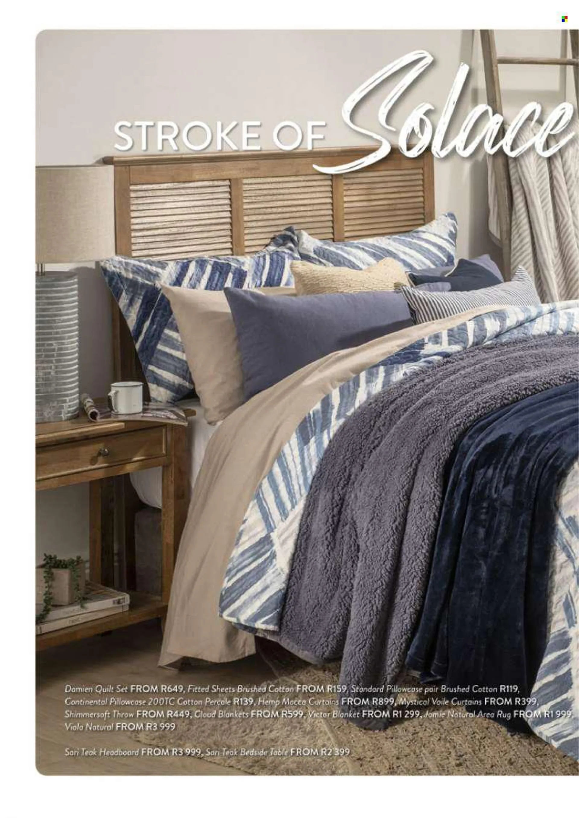 Volpes catalogue  - Sales products - blanket, pillowcases, quilt, curtains. Page 6.