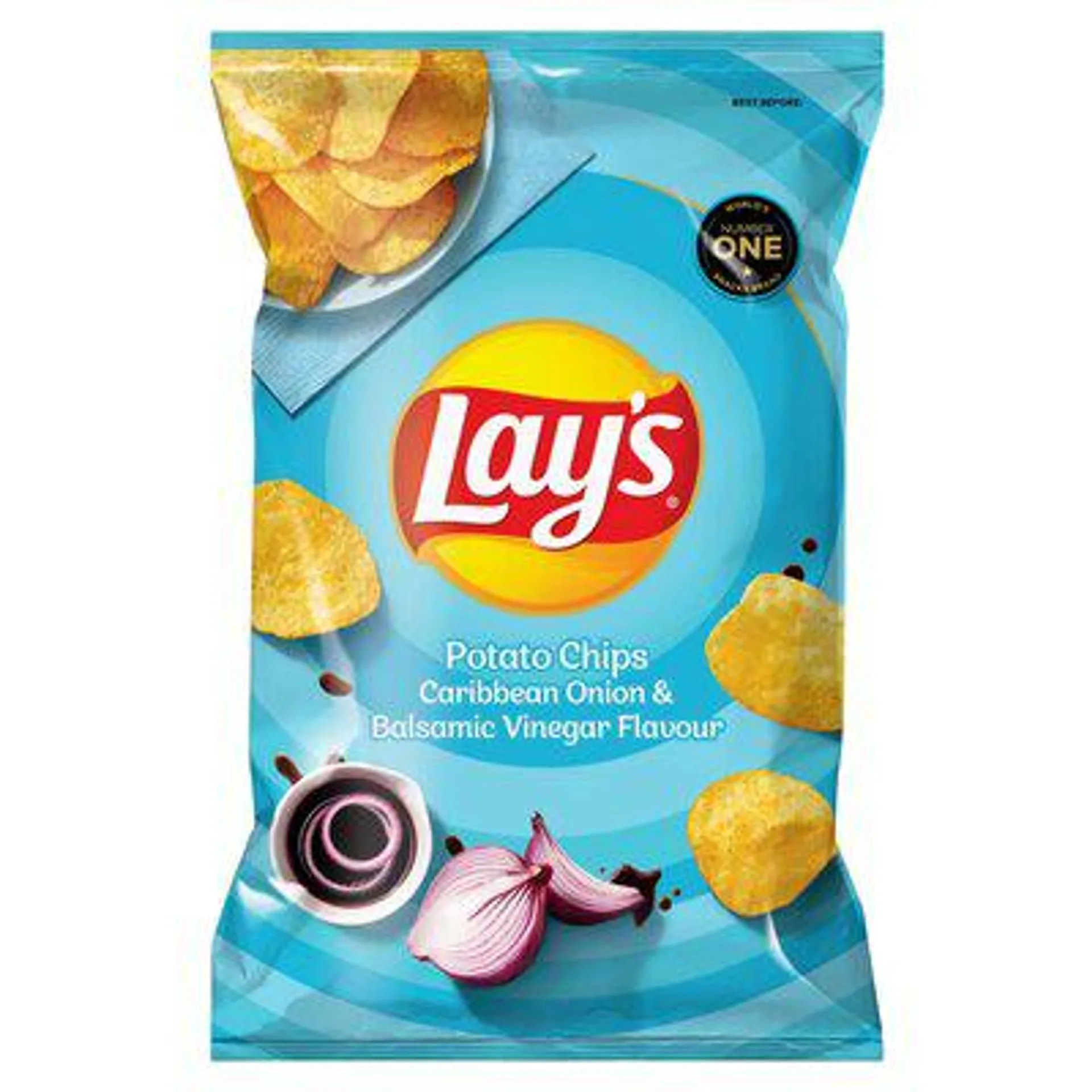 Lay's Caribbean Onion & Balsamic Vinegar Flavoured Potato Chips 120g