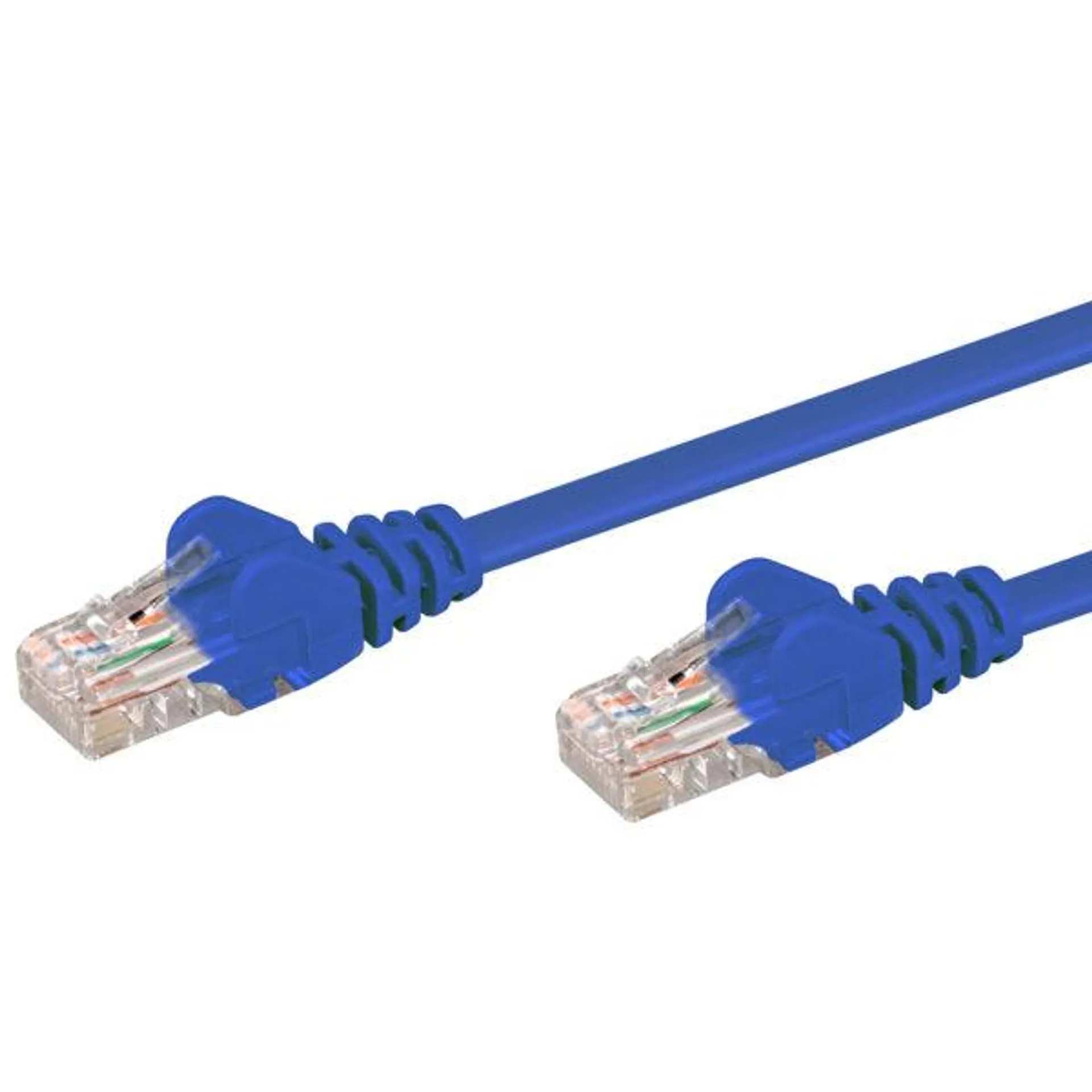 LINKQNET 1M CAT5E MOULDED FLYLEAD BLUE