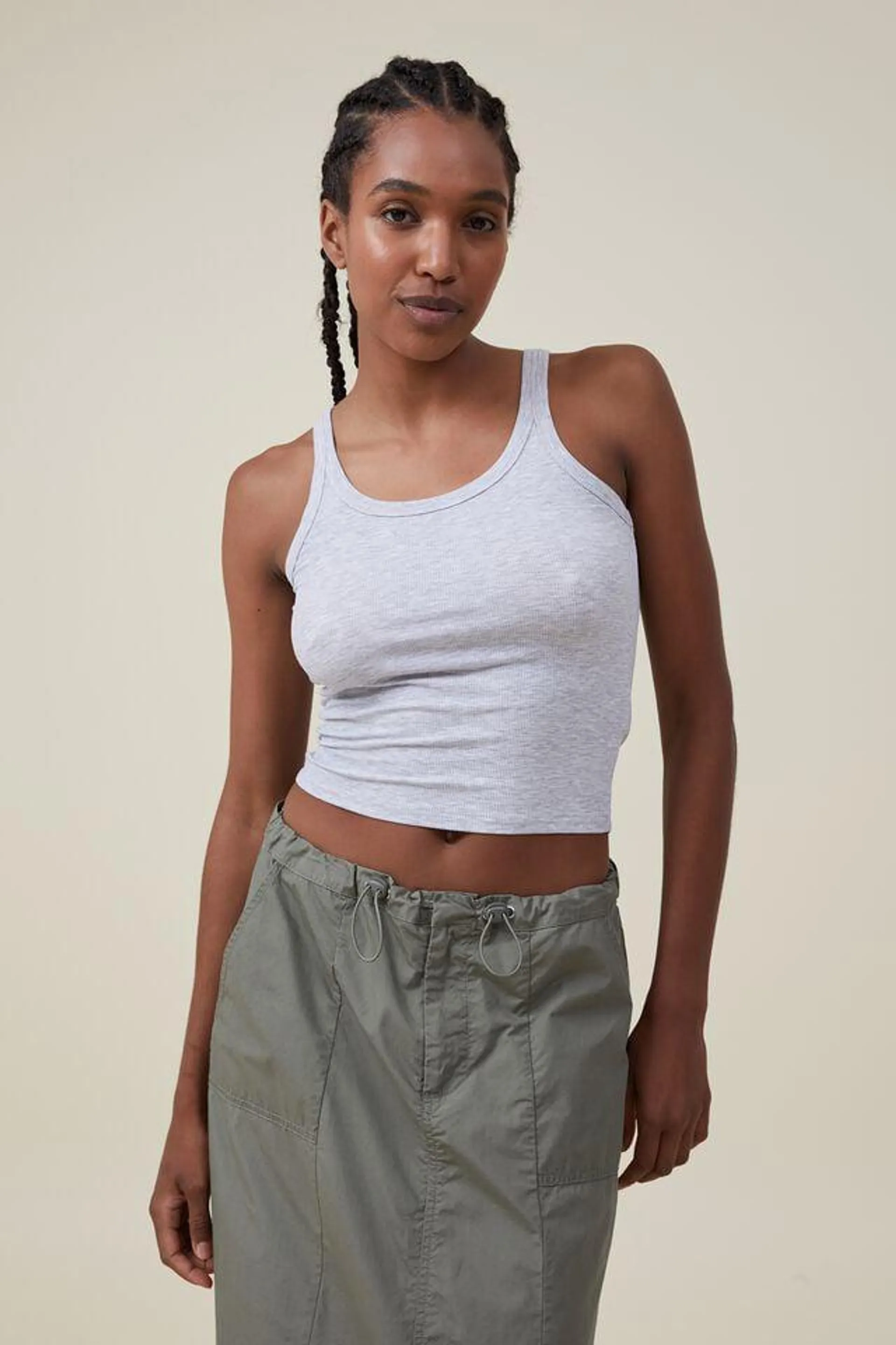 Staple Rib Scoop Neck Tank