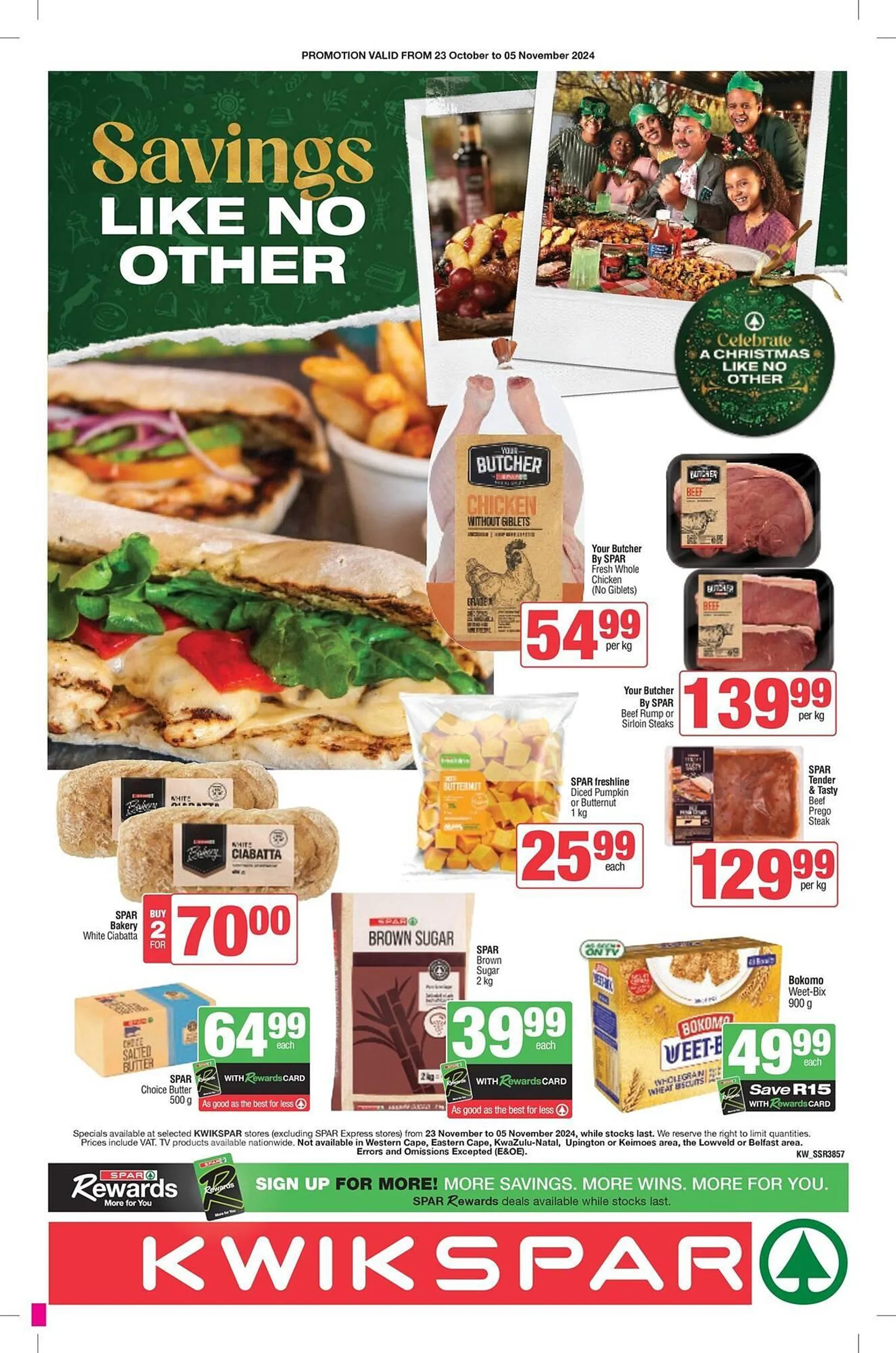 KwikSpar catalogue from 23 October to 5 November 2024 - Catalogue Page 1