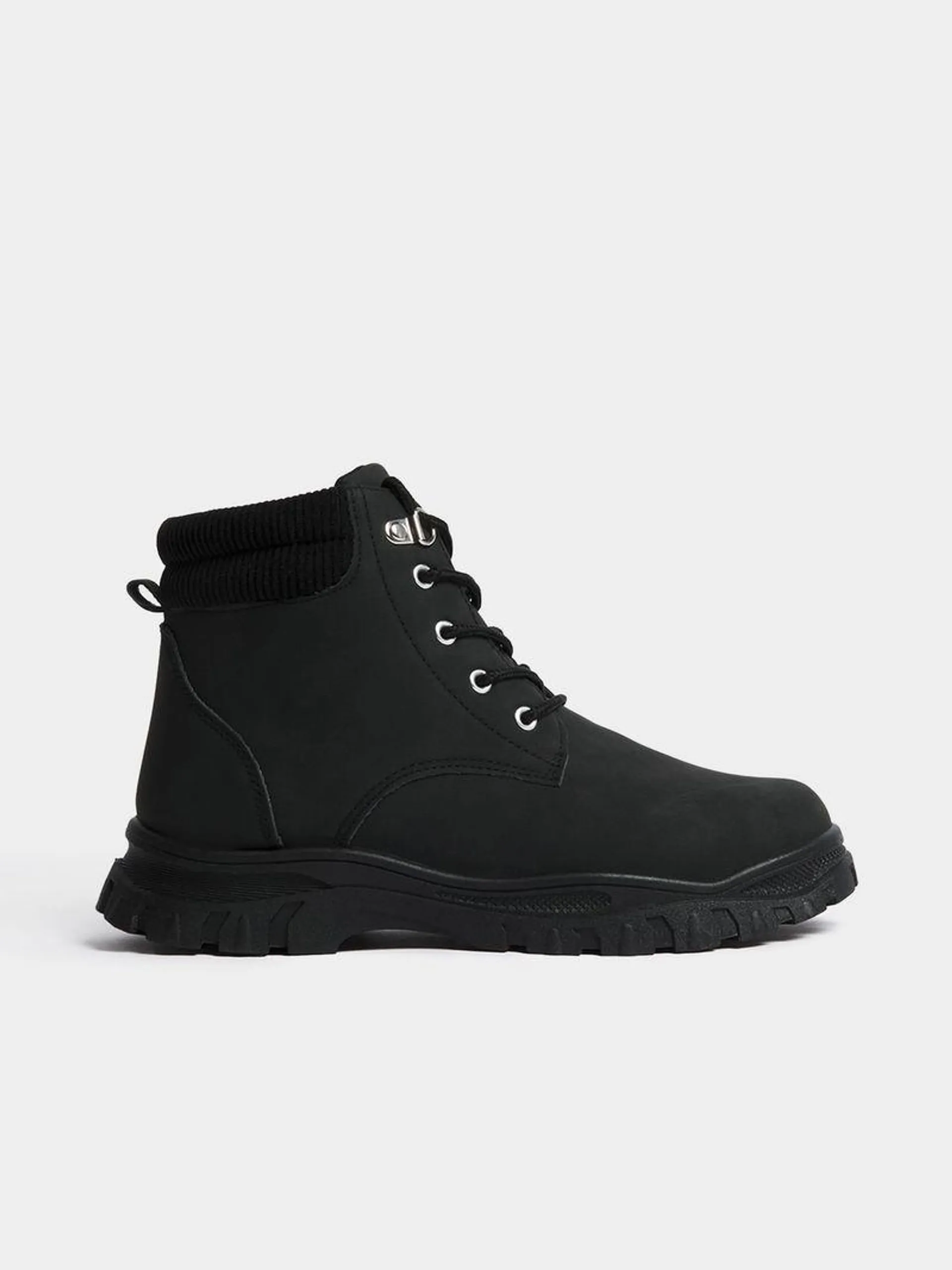 Jet Older Boys Black Utility Boots