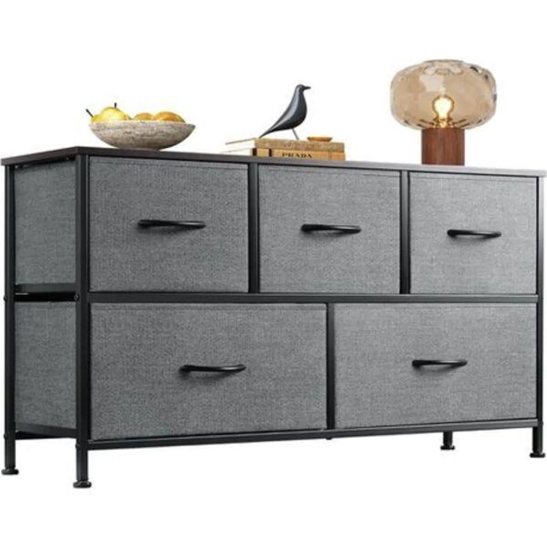 5-DRAWER STORAGE- DARK GREY