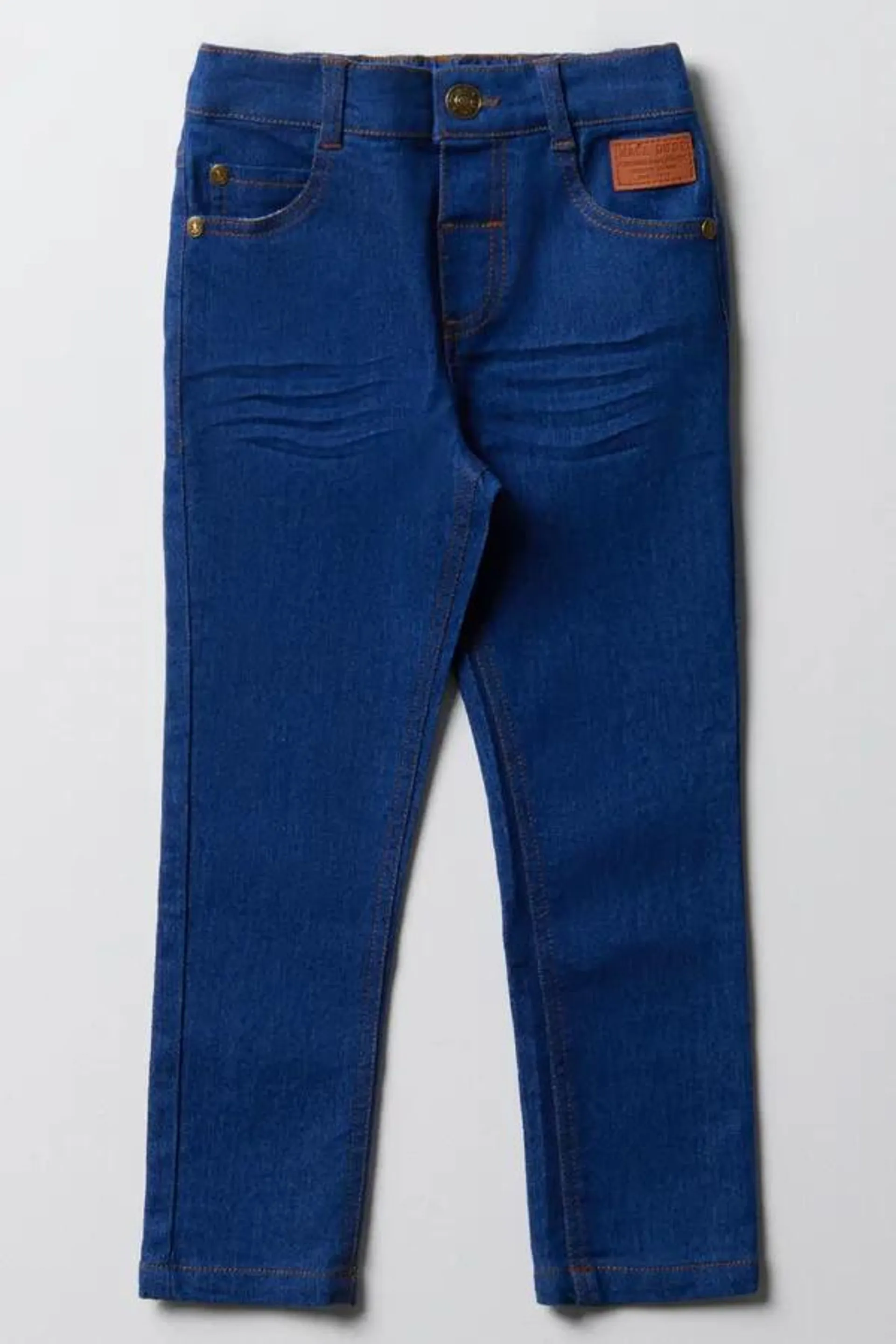 Skinny denim jeans bright blue