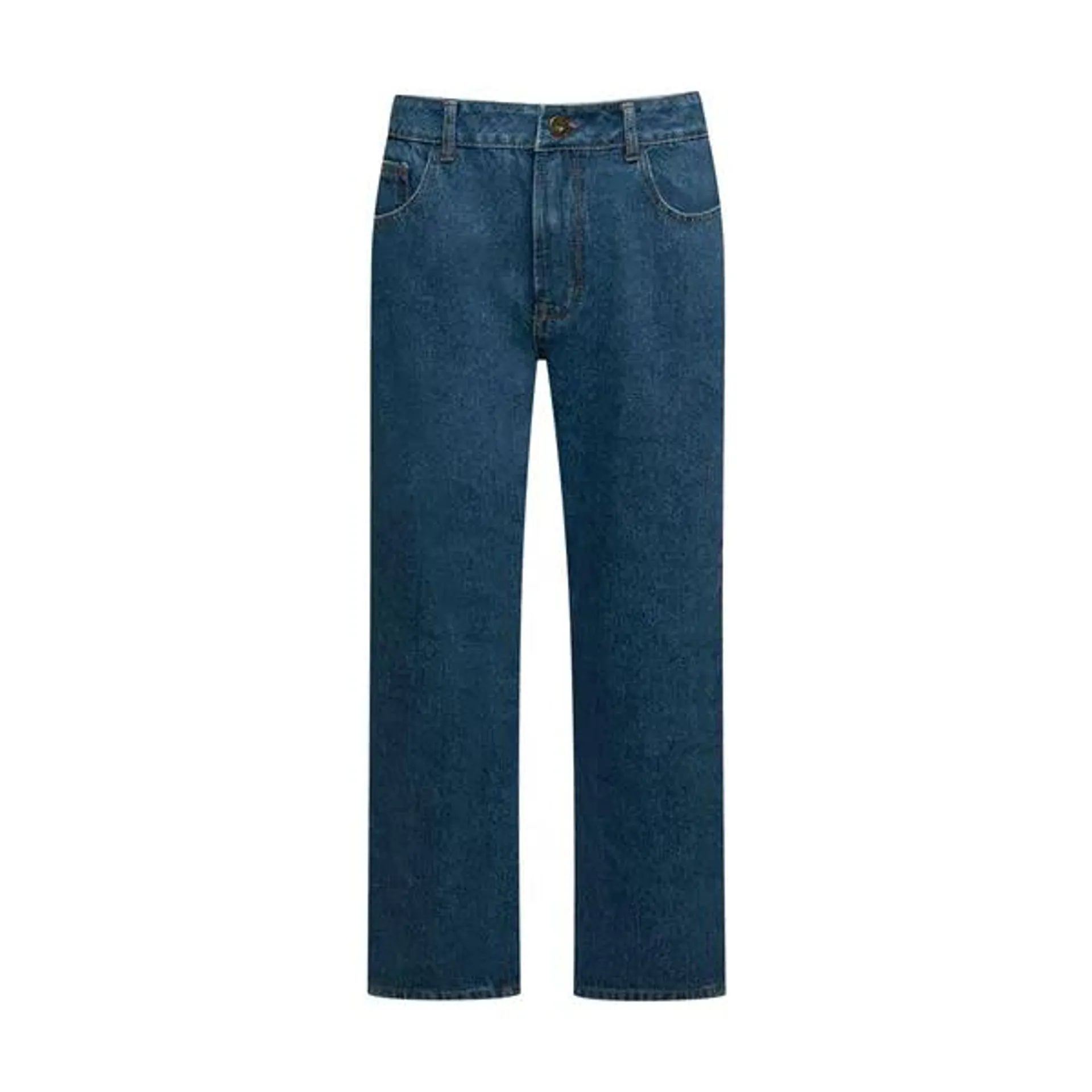 Straight leg jeans mid blue