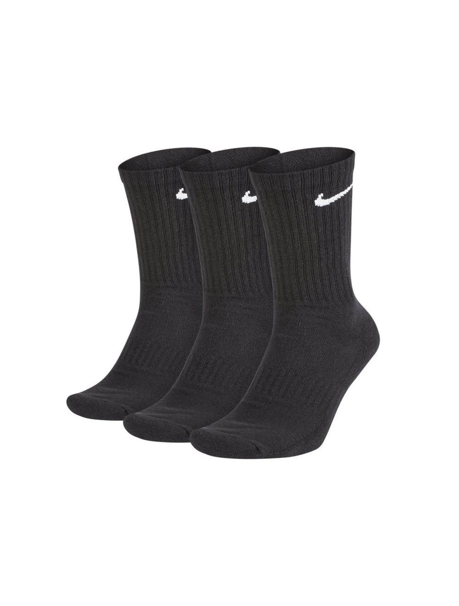 Nike Everyday Cush Crew 3 Pack Socks Black