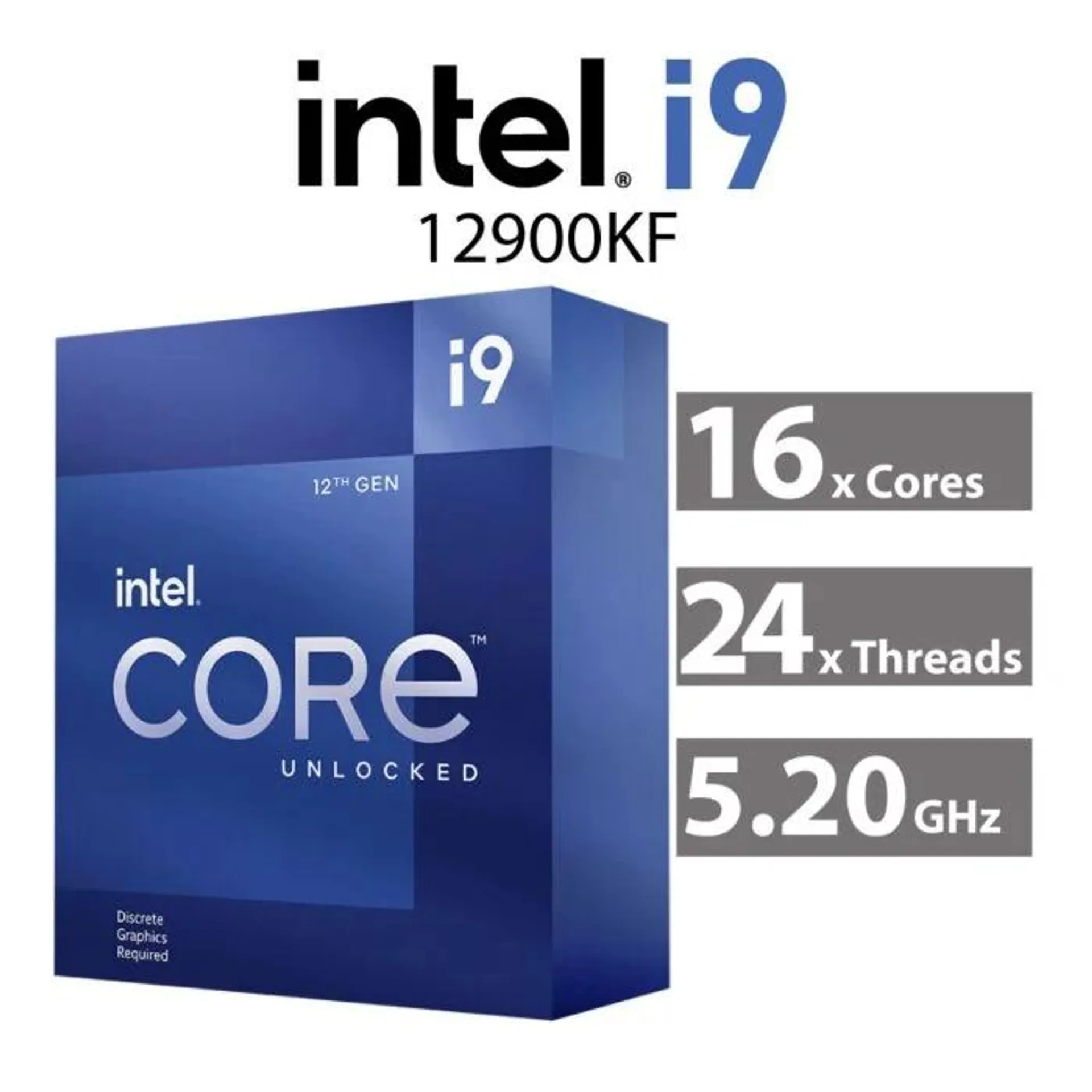 Intel Core i9-12900KF Alder Lake 16-Core 3.20GHz LGA1700 125W BX8071512900KF Desktop Processor