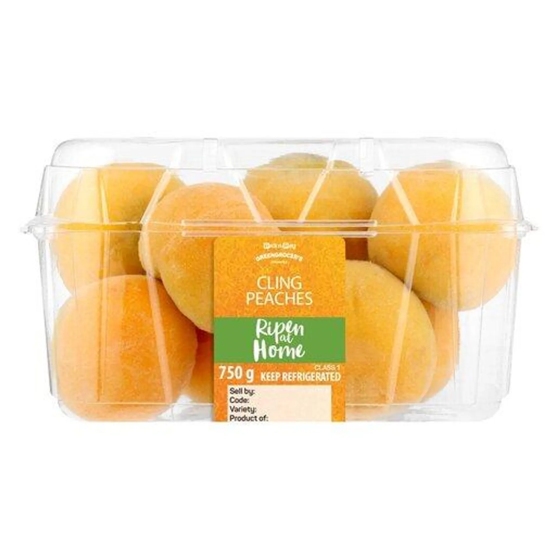 PnP Ripen At Home Cling Peaches Punnet 750g