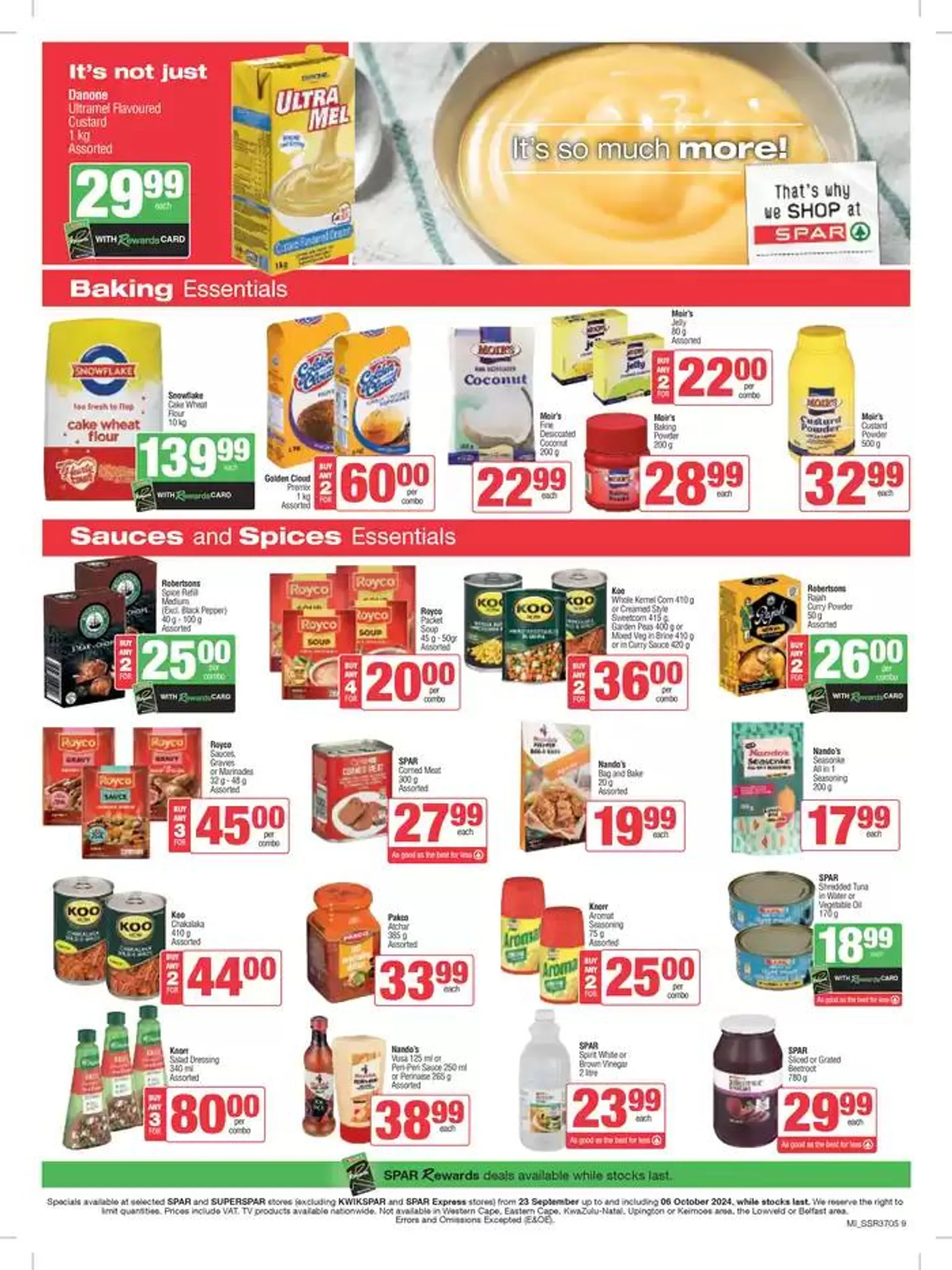 Specials Spar from 23 September to 6 October 2024 - Catalogue Page 9