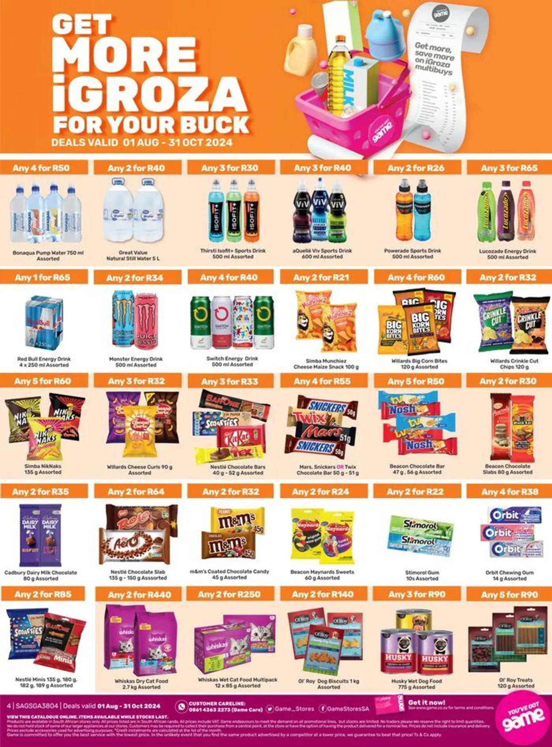 Leaflets Game from 1 August to 31 October 2024 - Catalogue Page 4