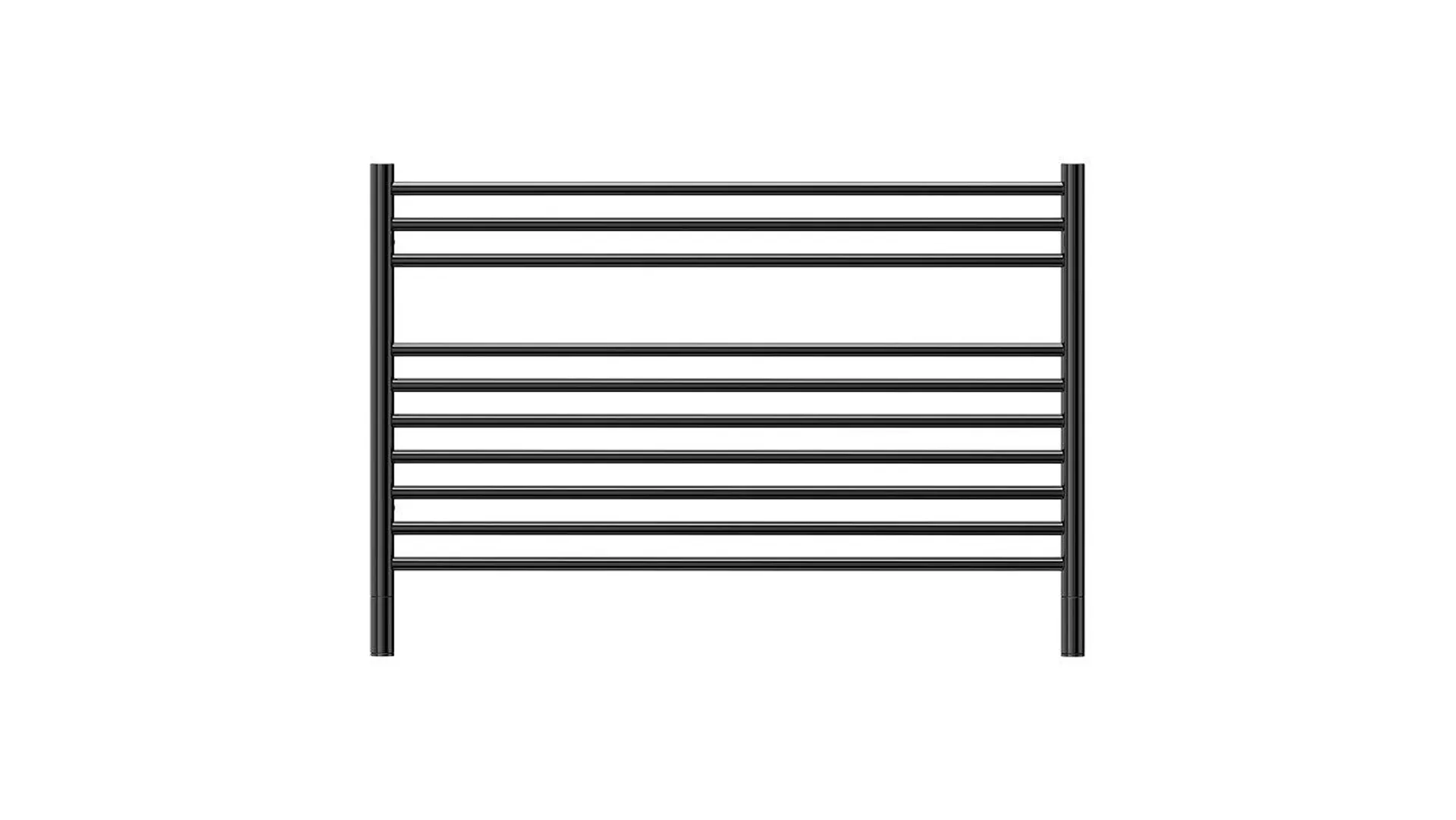 Jeeves Classic K Black Stainless Steel Heated Rail 690 x 1200mm