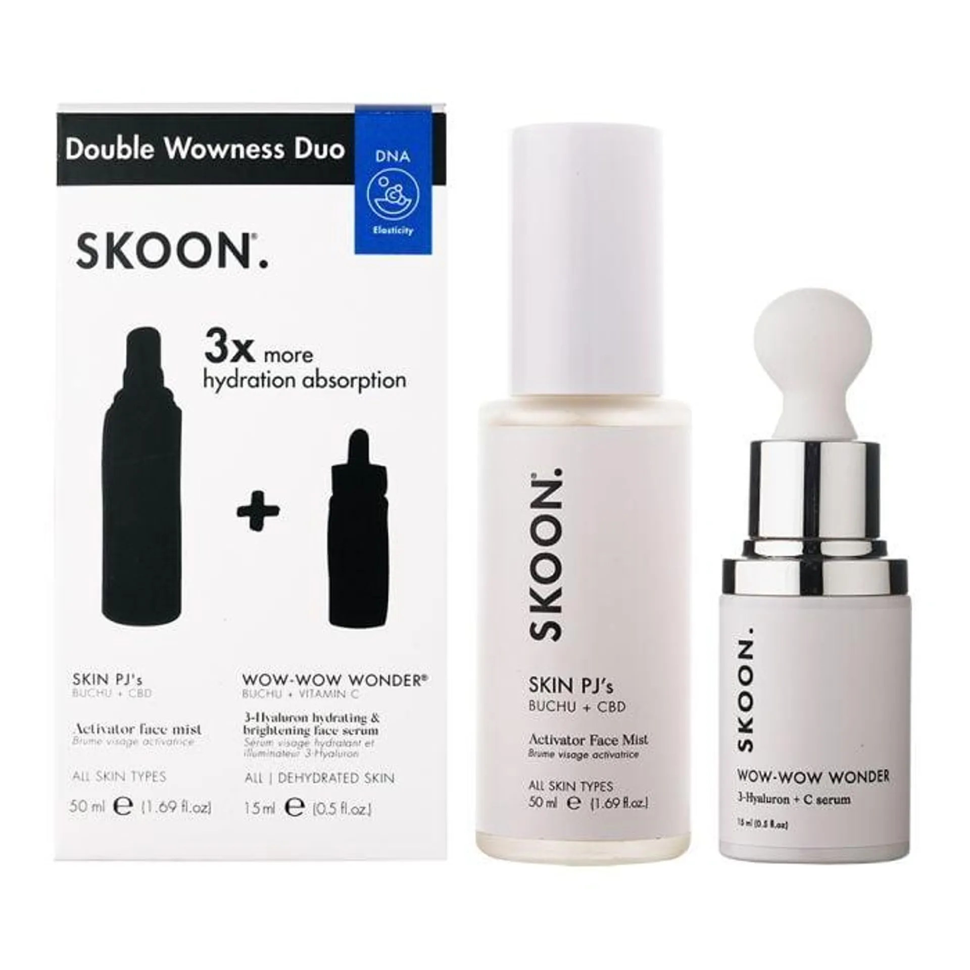 Skoon - Double Wowness Skin PJ (500ml) + Wow Wow Wonder (15ml)